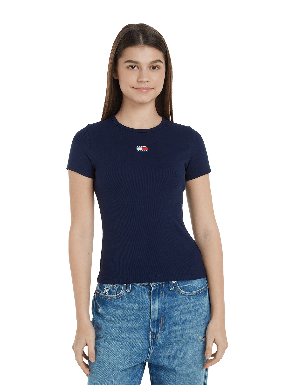 Cotton Logo T-shirt TOMMY HILFIGER Blue