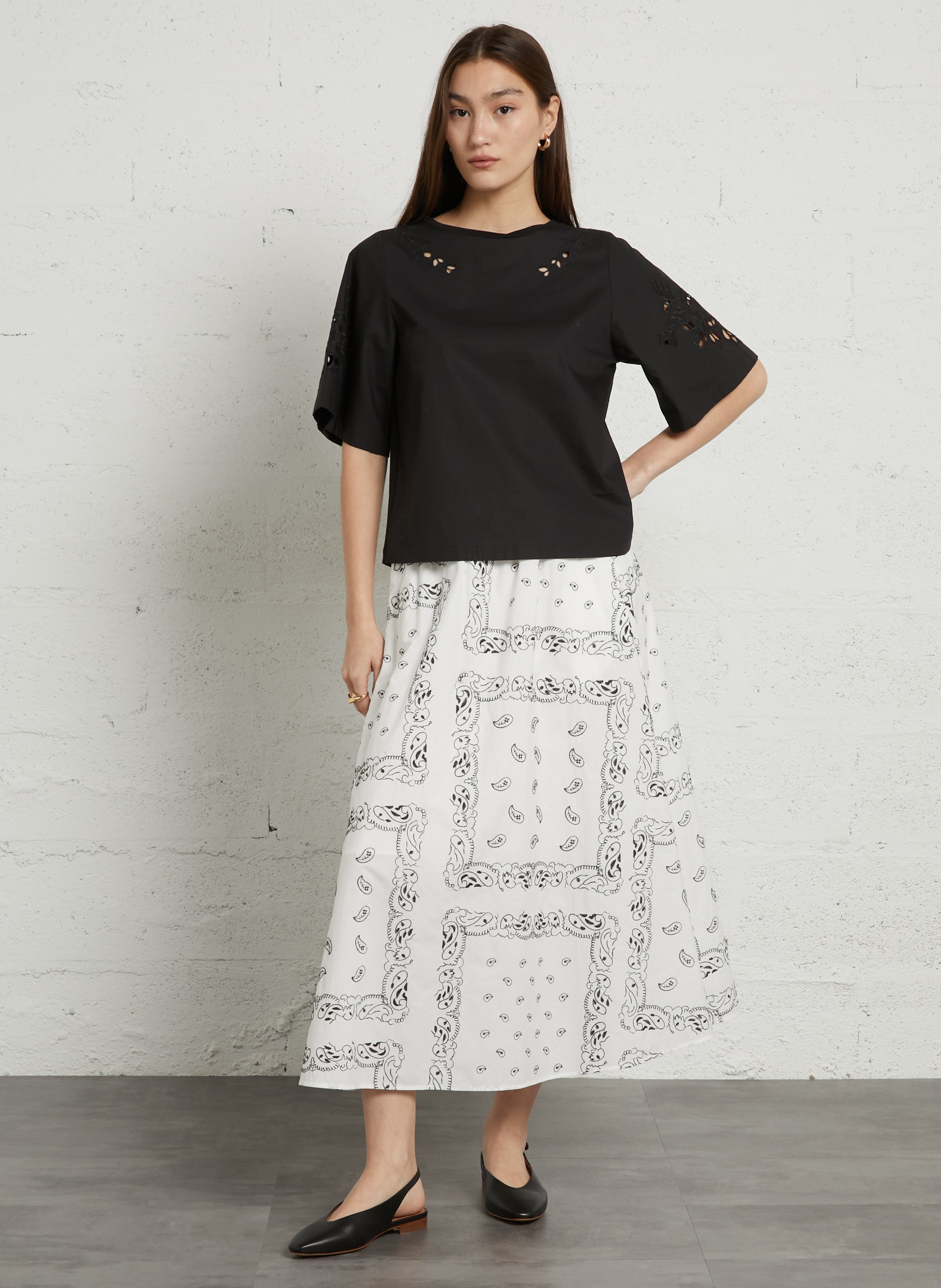 Ballerines en cuir anouk BOBBIES Noir