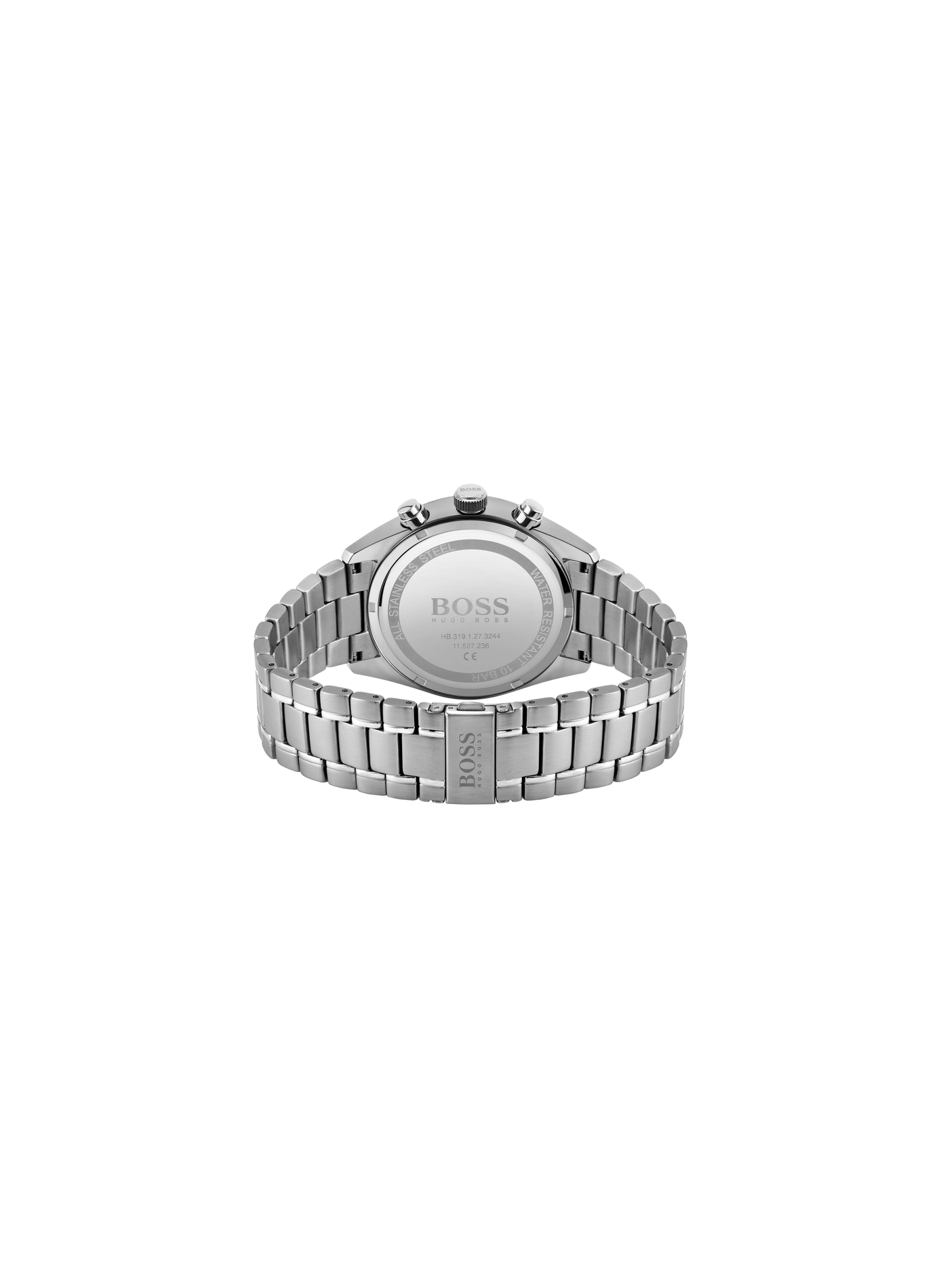 Montre quartz Champion en acier inoxydable BOSS MONTRES Noir