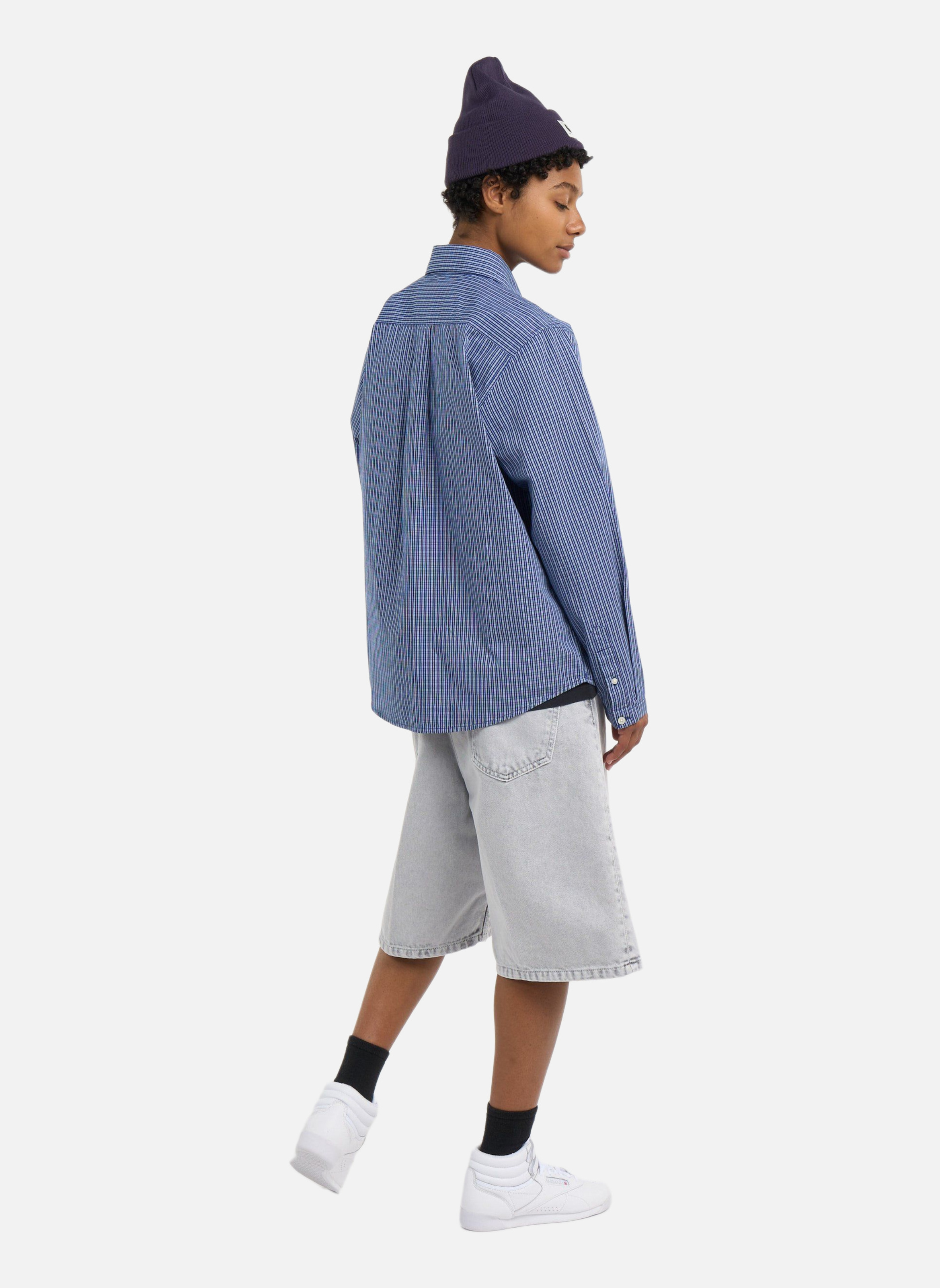 Chemise w' l/s groff shirt CARHARTT WIP Bleu