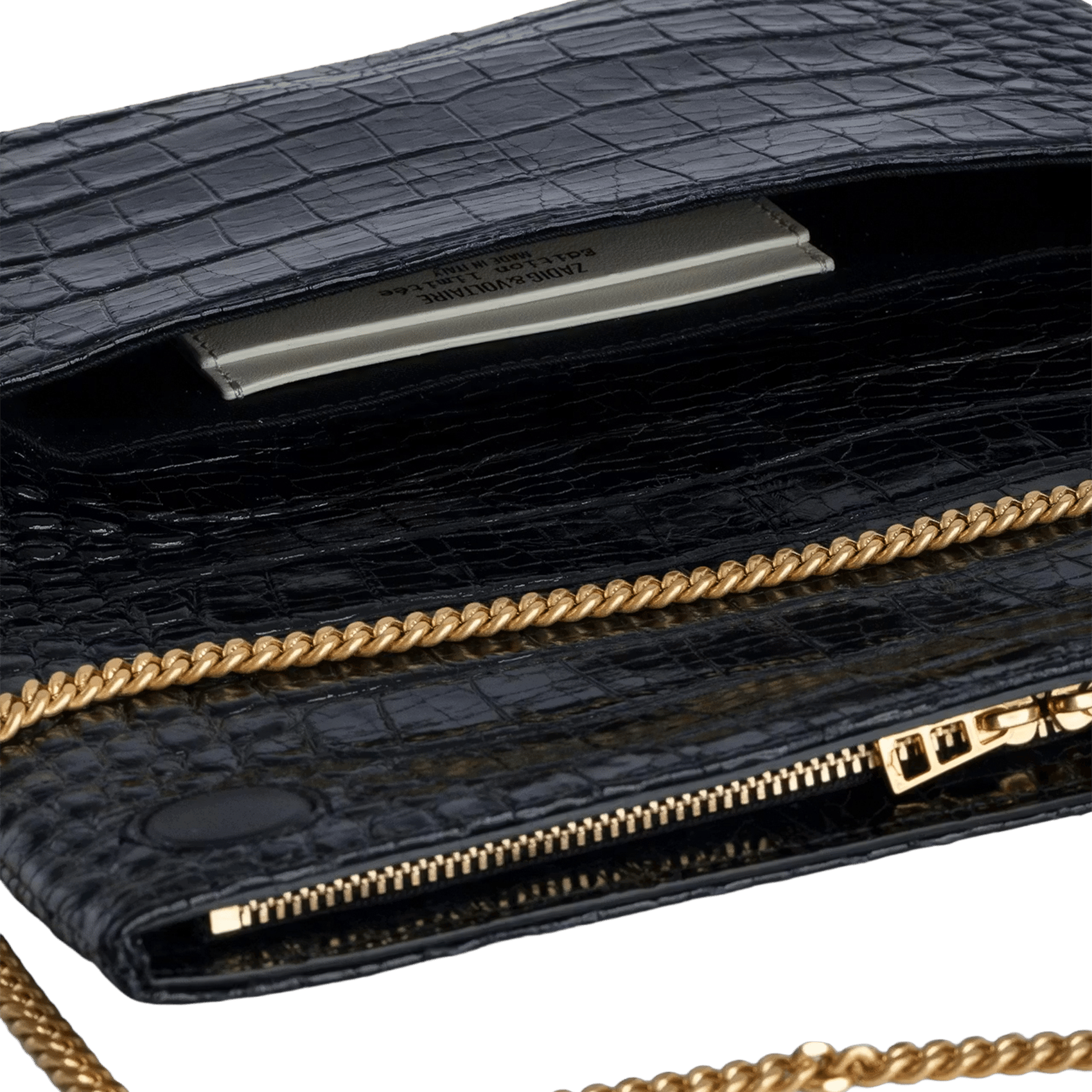 Pochette de soirée en cuir rock eternal | Noir ZADIG&VOLTAIRE Femme