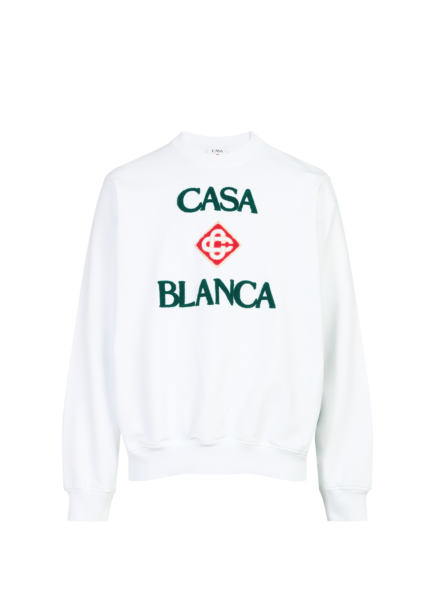 Cotton logo sweatshirt CASABLANCA PARIS White