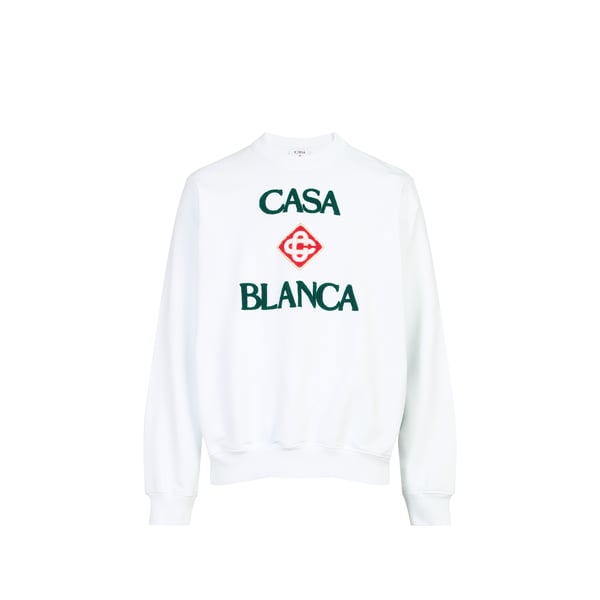 Sweatshirt à logo en coton Sweatshirt à logo en coton