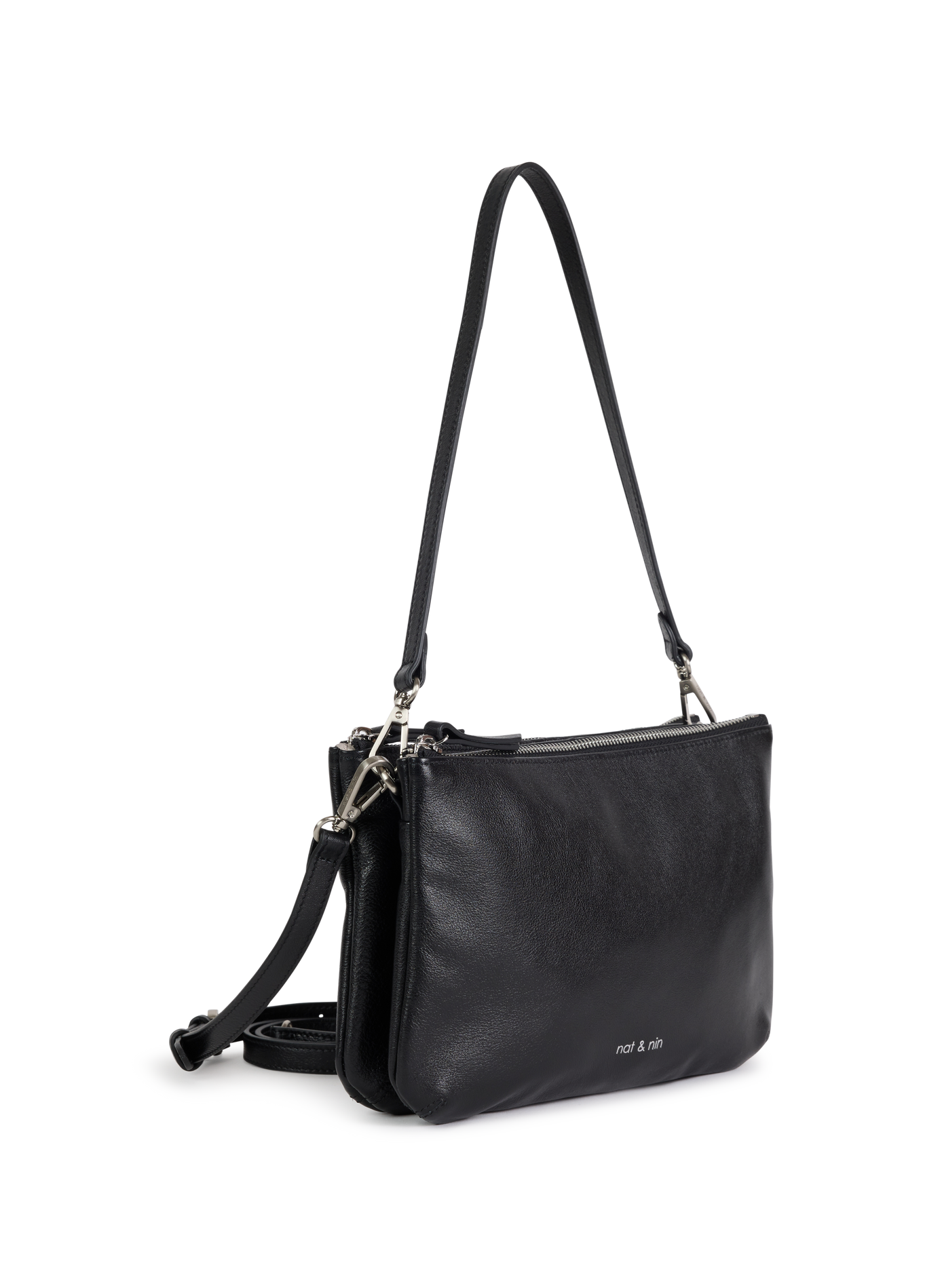 Sac bandoulière léopard NAT & NIN Noir