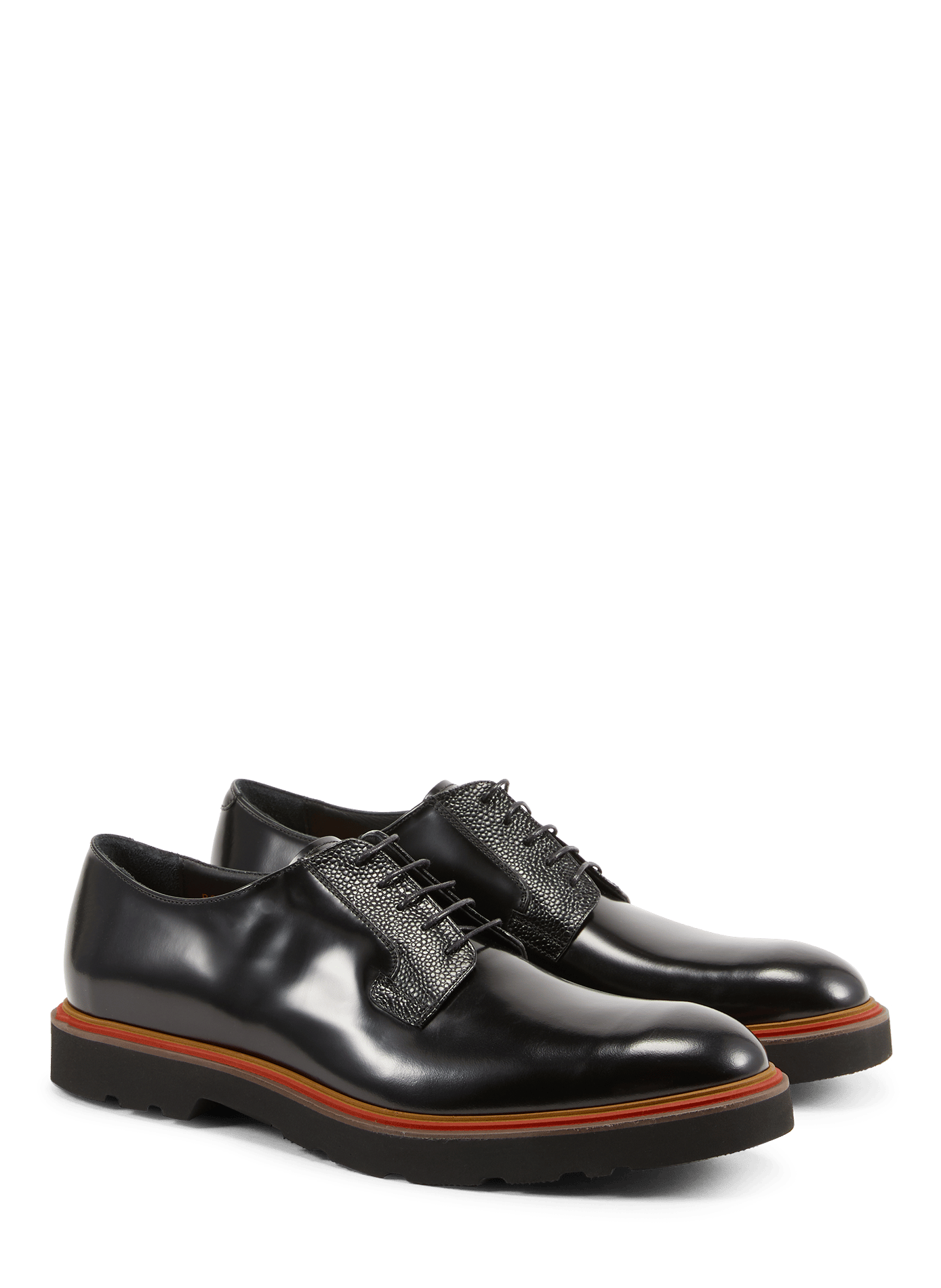 Zapatos derby de cuero PAUL SMITH Negro