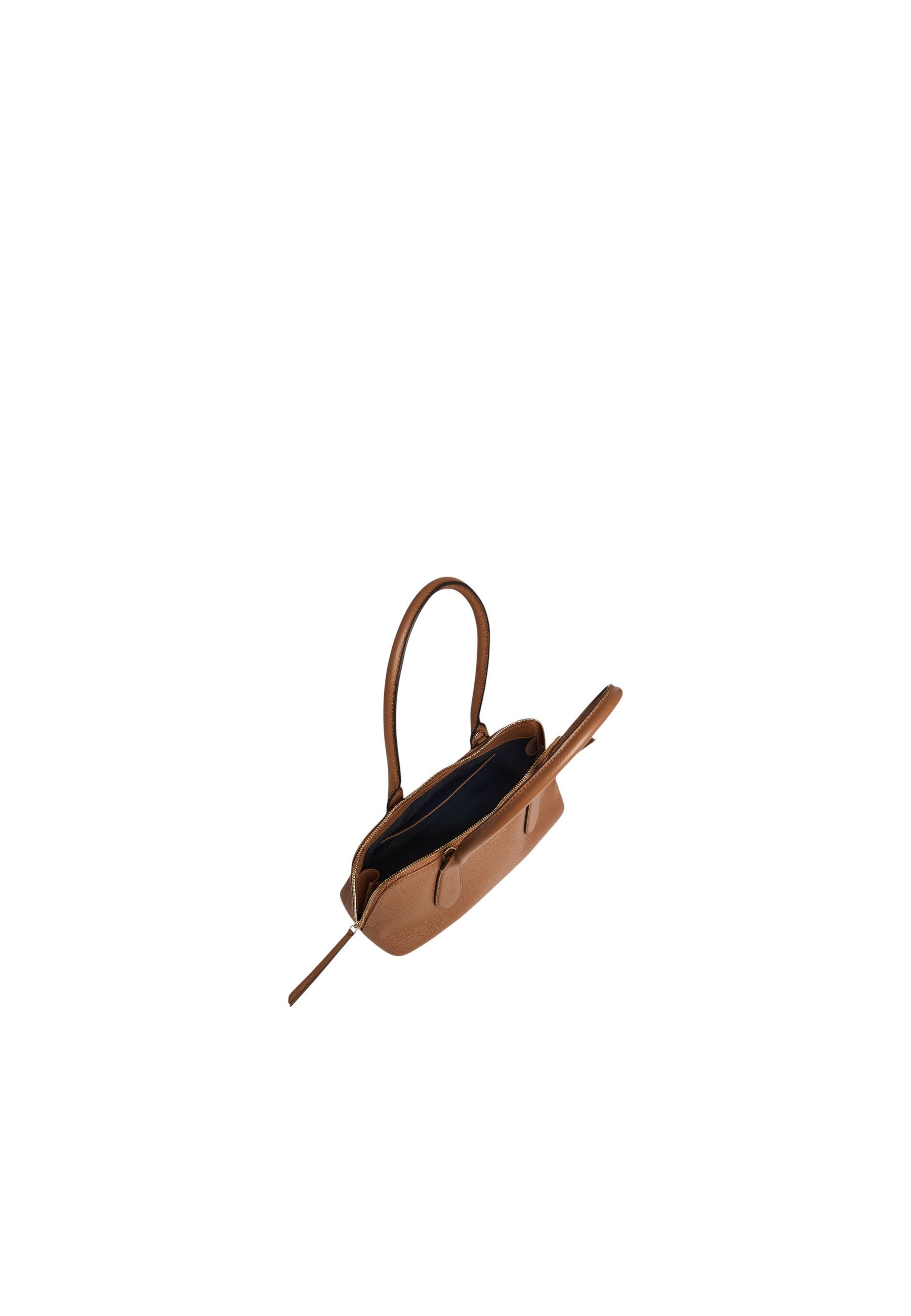 Sac bowling apolline en cuir grainé LE TANNEUR Marron