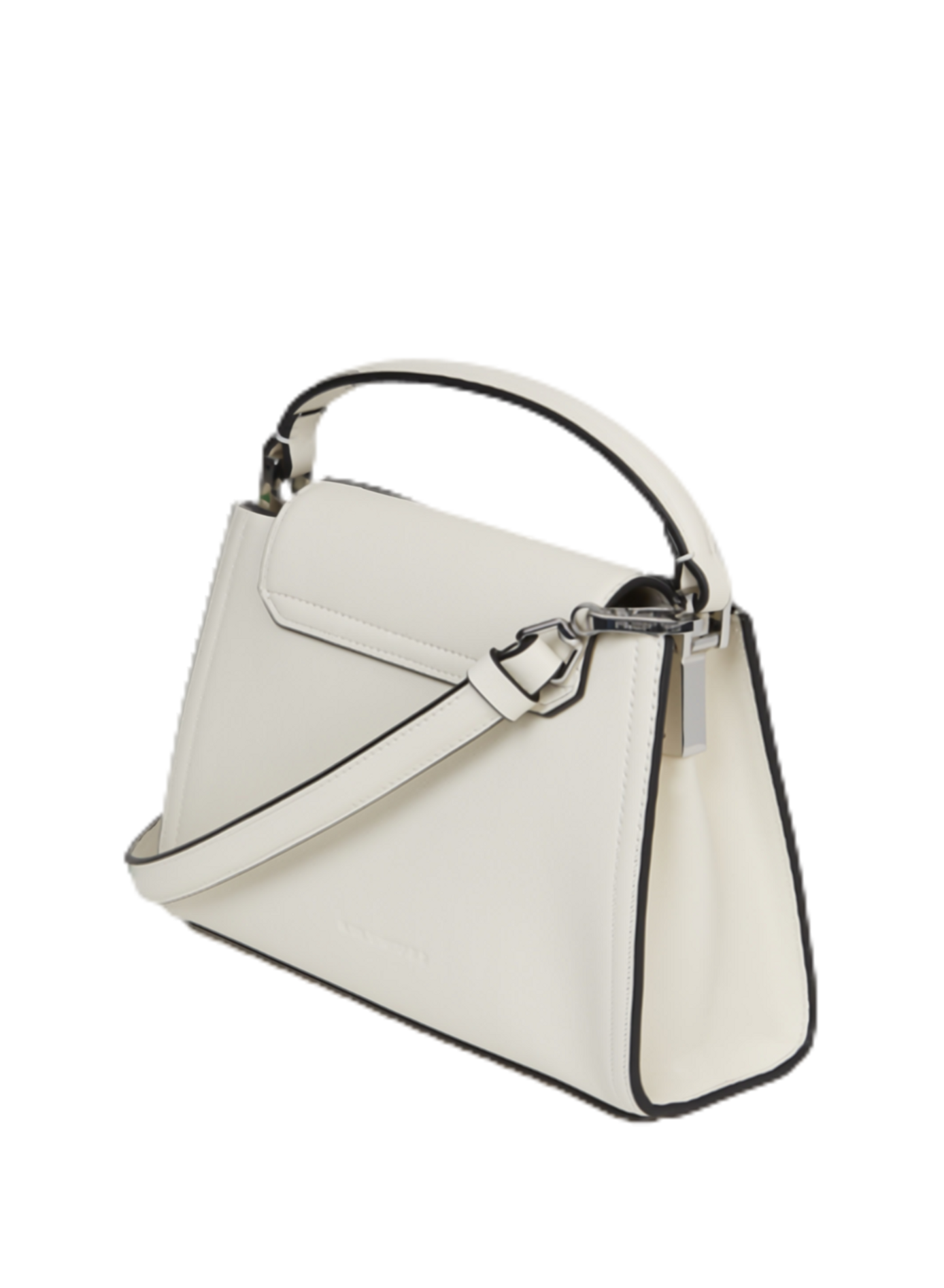 Lederhandtasche K/Signature Mini KARL LAGERFELD Beige