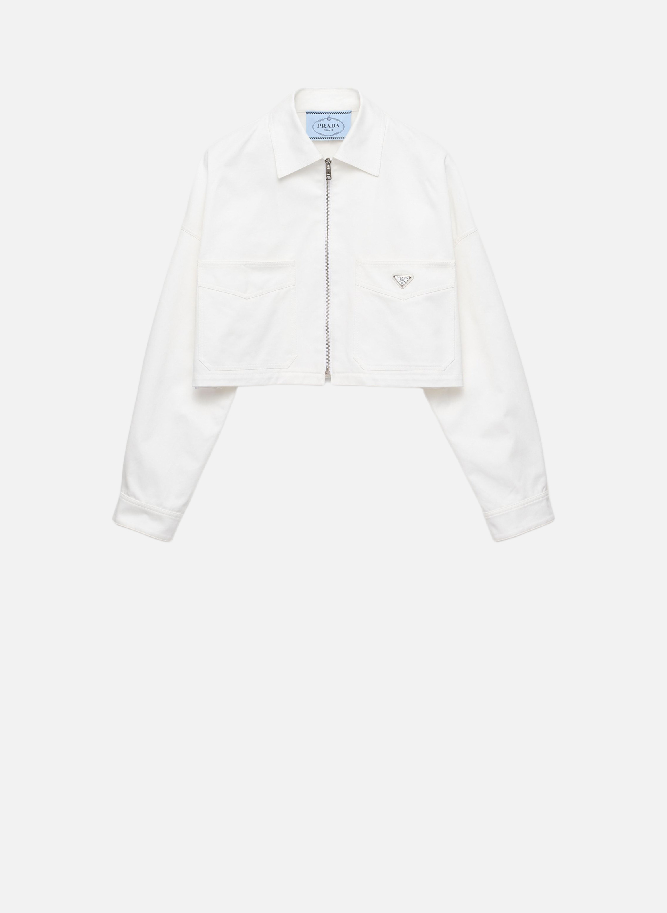 Chino blouson jacket PRADA Blanc