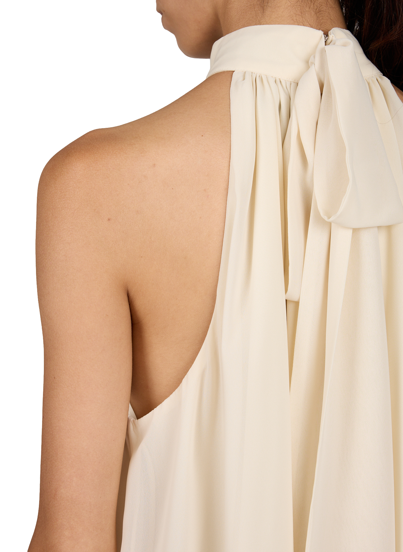 Top évasée avec noeud ROTATE Beige