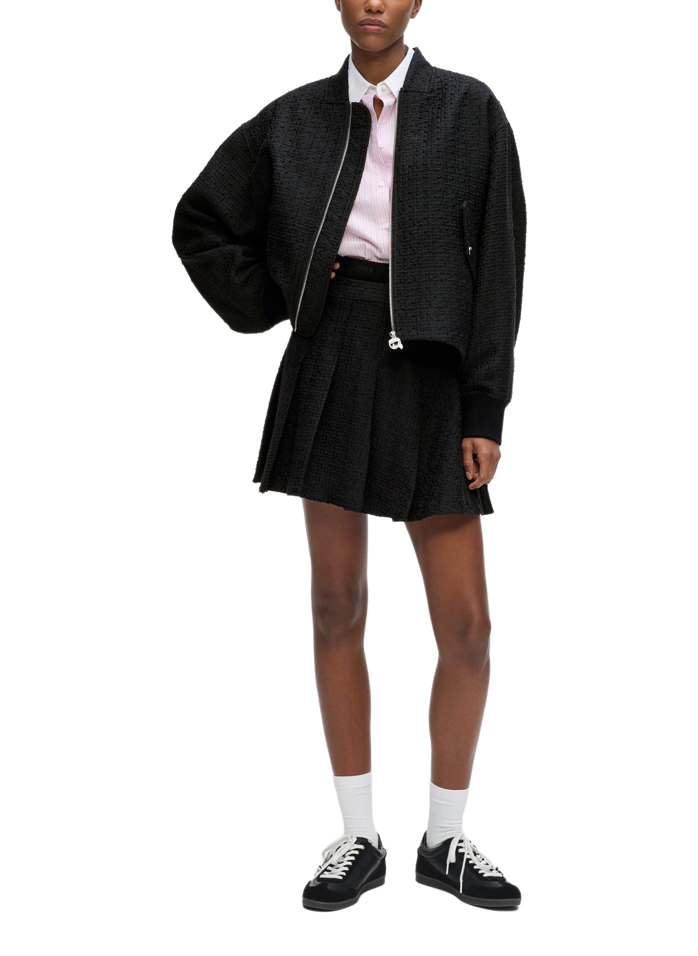 Bomber jacket KARL LAGERFELD Black
