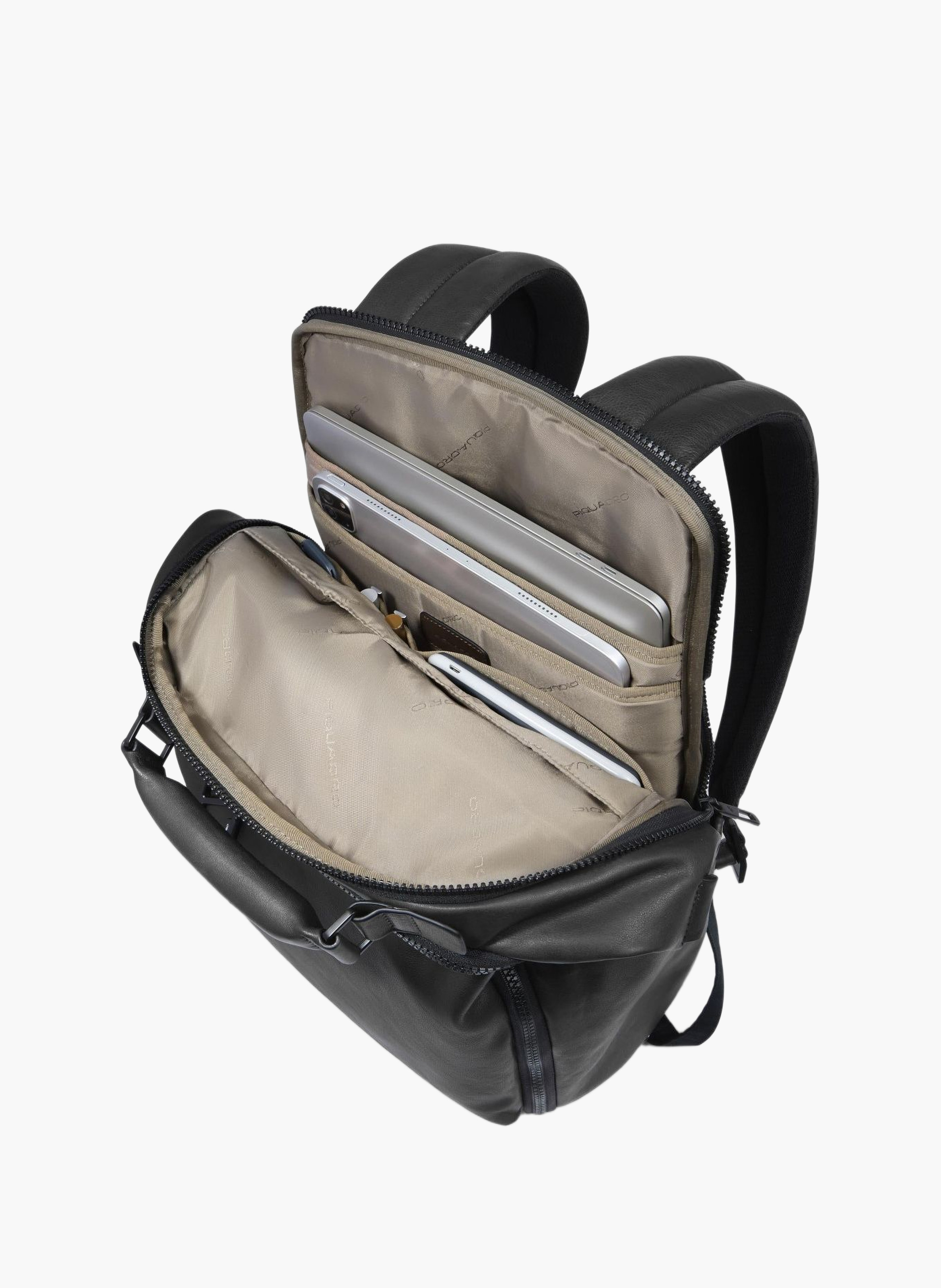 Sac à dos de voyage pour ordinateur 15,6" PIQUADRO Noir