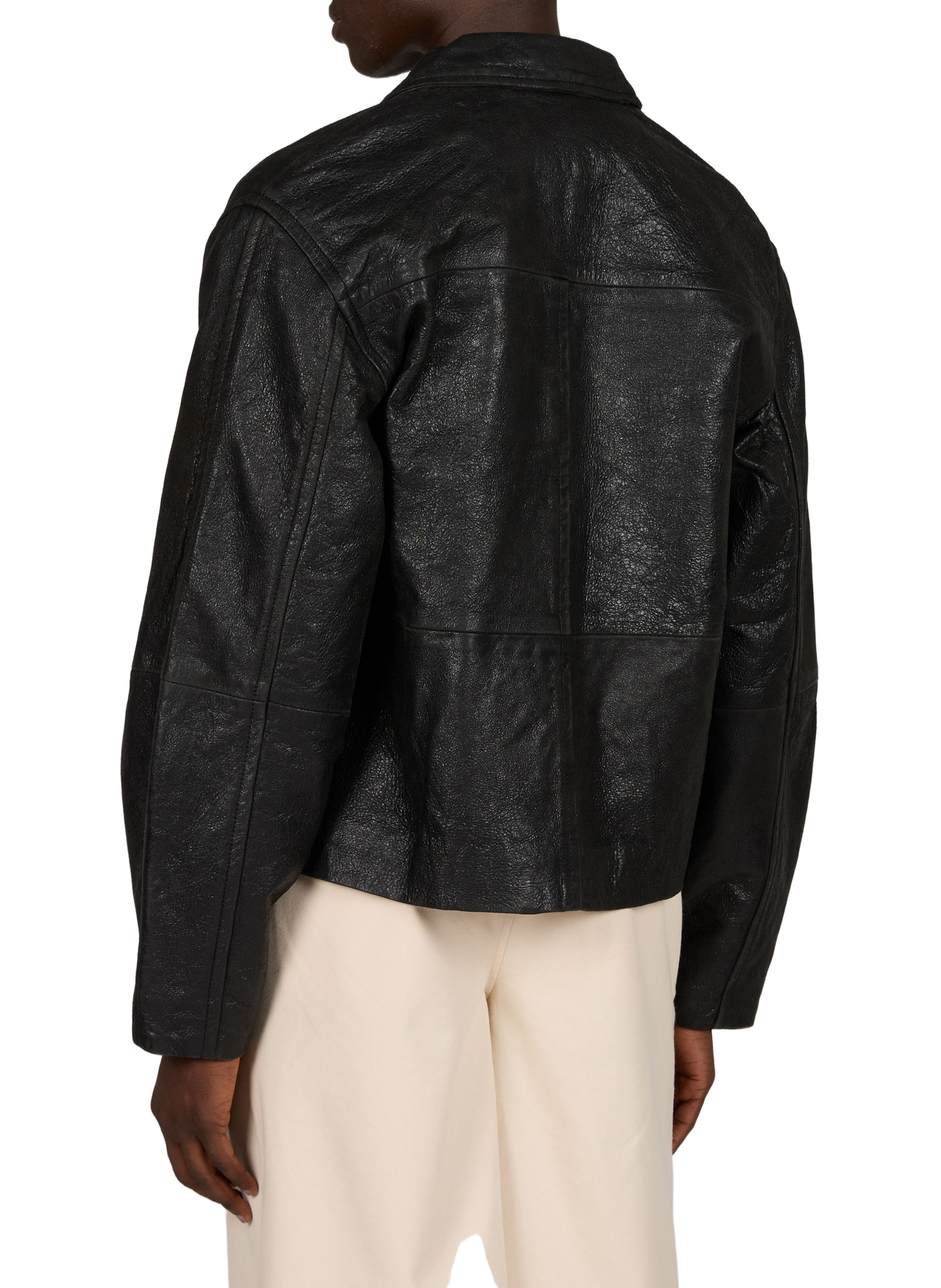 Straight lamb leather jacket MINIMUM Black