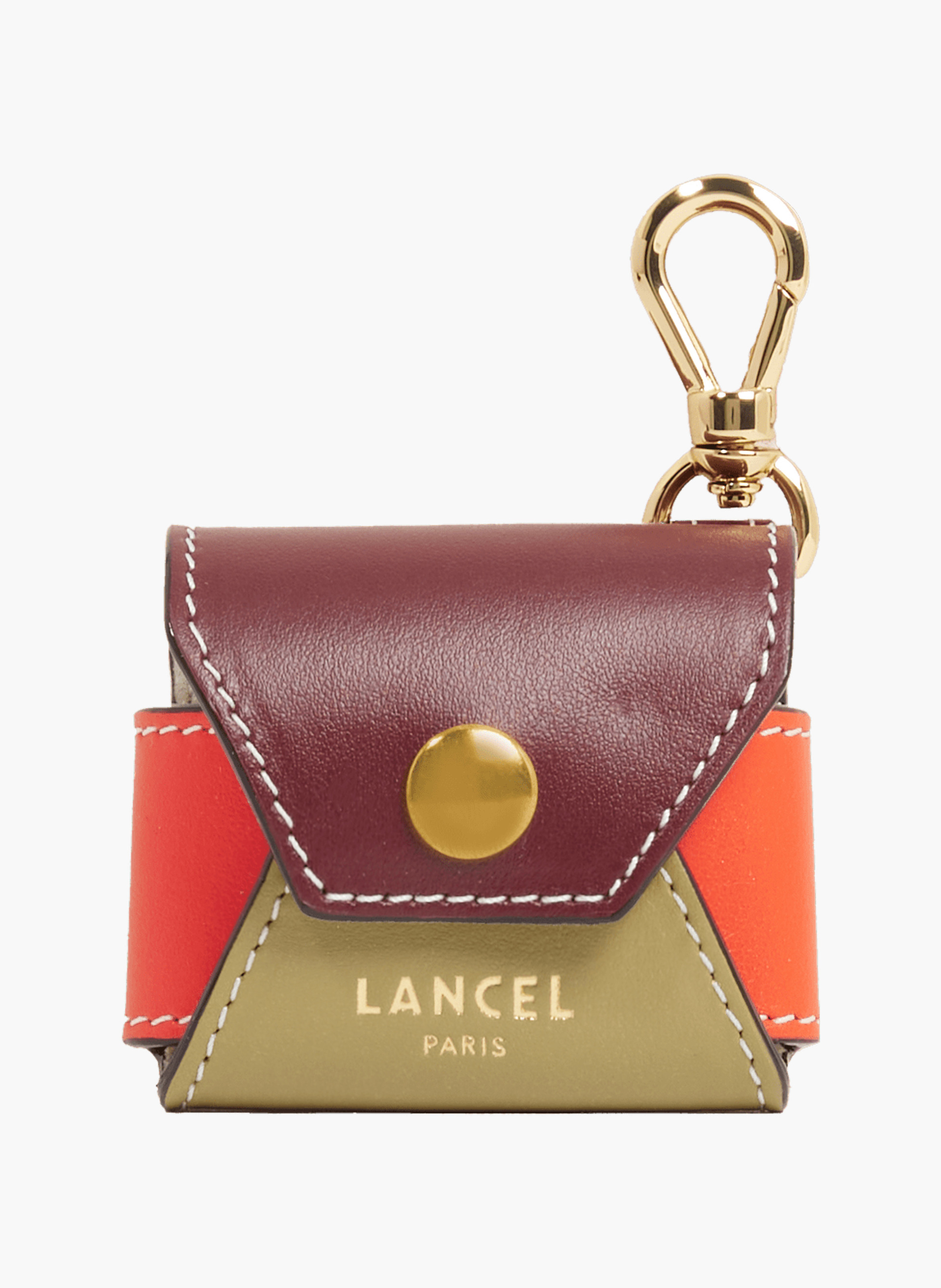 Leren etui voor AirPods van Lancel LANCEL Oranje