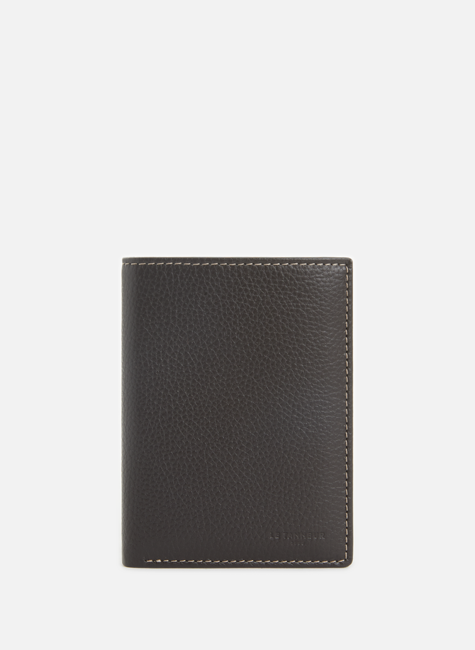 leather wallet man Black - LePorte-monnaie AUGUSTIN Python Black