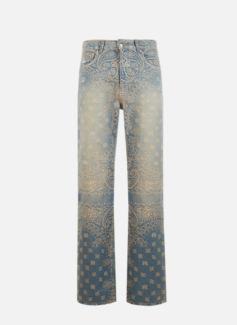 Jeans with embroidery in cotton BlueAMIRI 