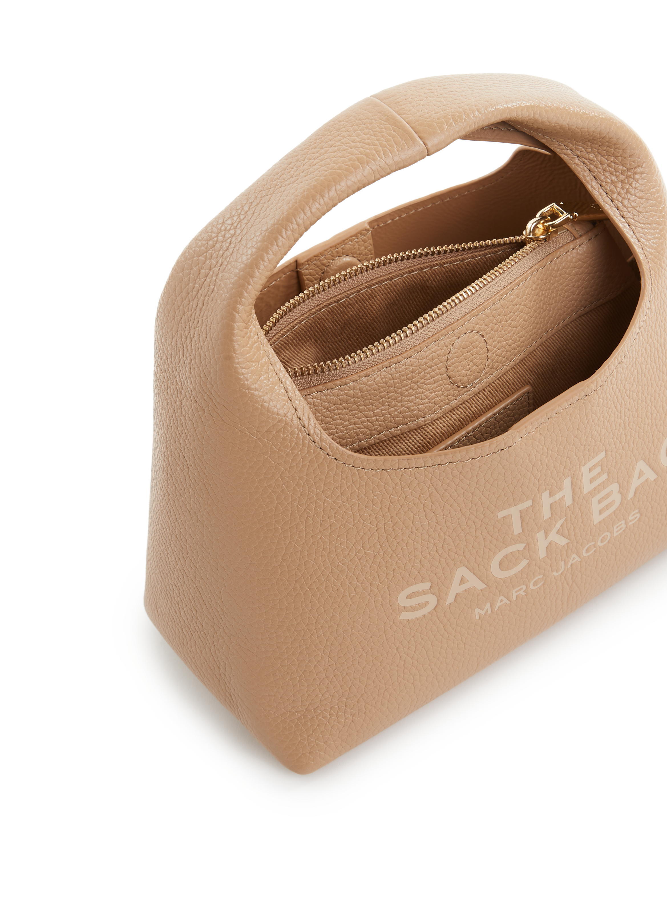 Sac à main The Mini Sack Bag MARC JACOBS Marron