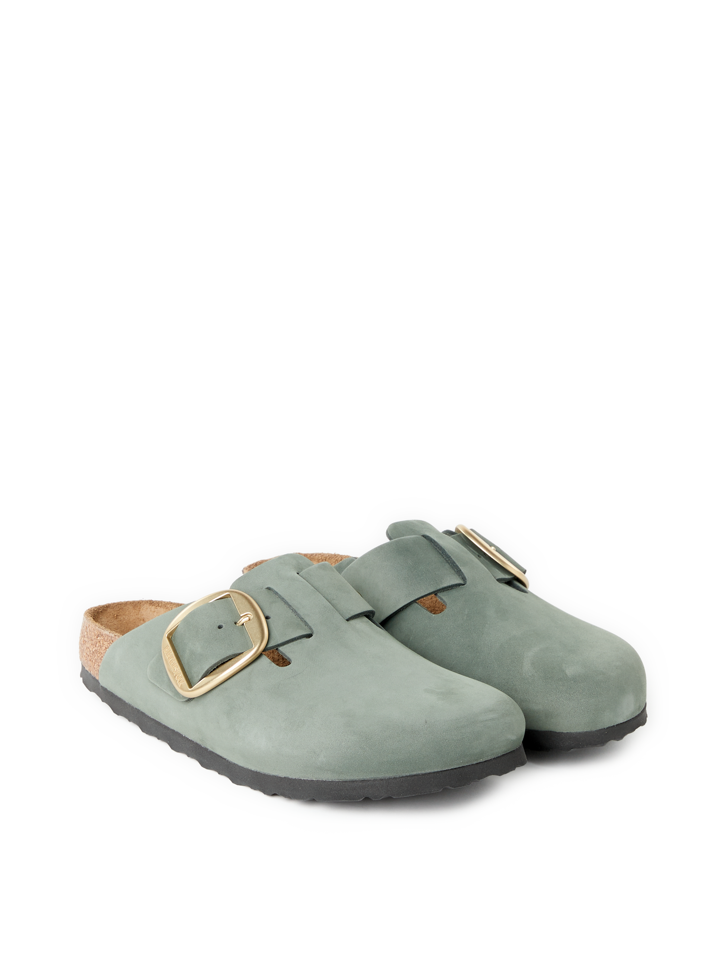 Boston leather clogs BIRKENSTOCK Green