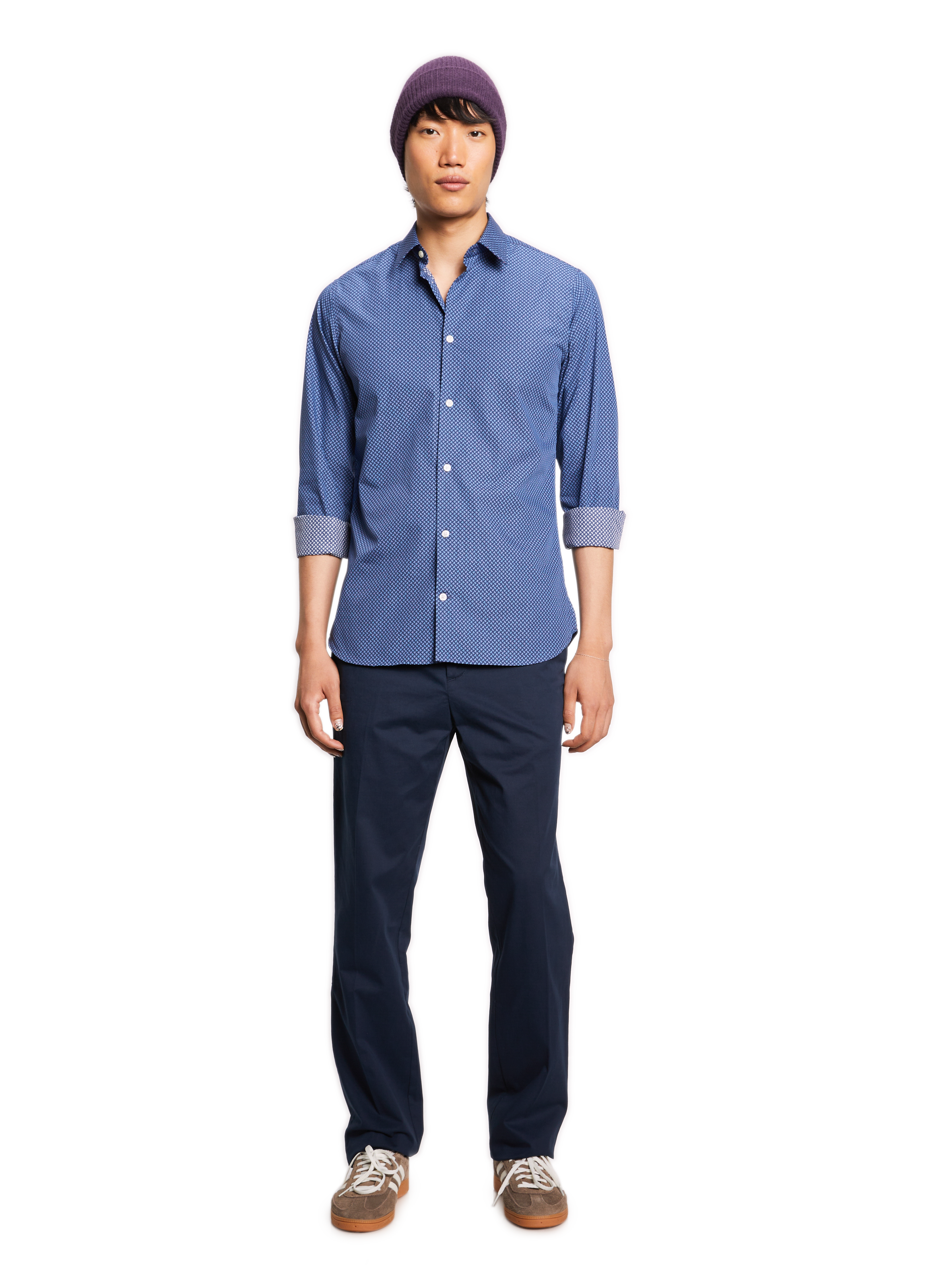 Chemise imprimée AU PRINTEMPS PARIS Bleu