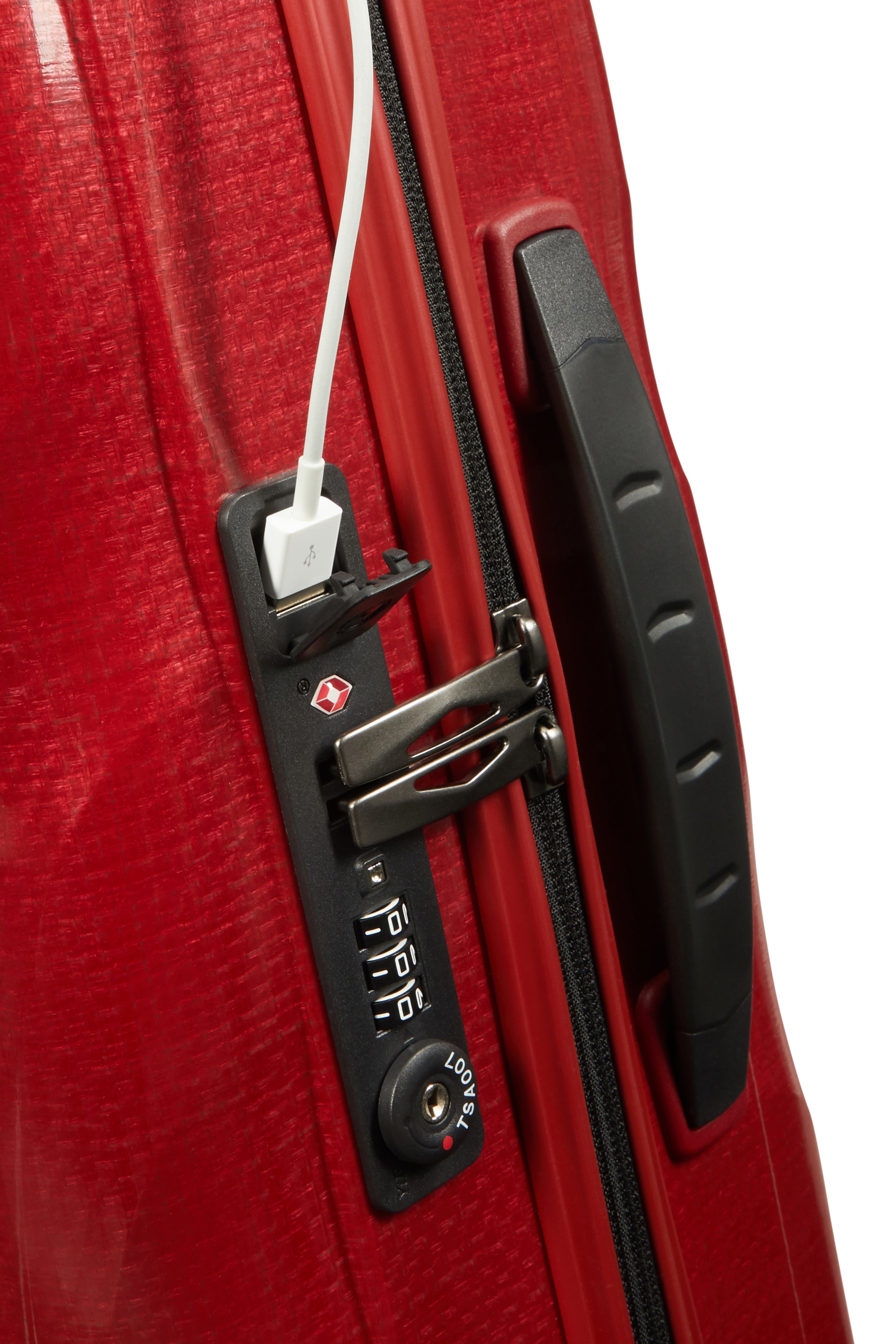 C-lite valise 4 roues taille s SAMSONITE Rouge