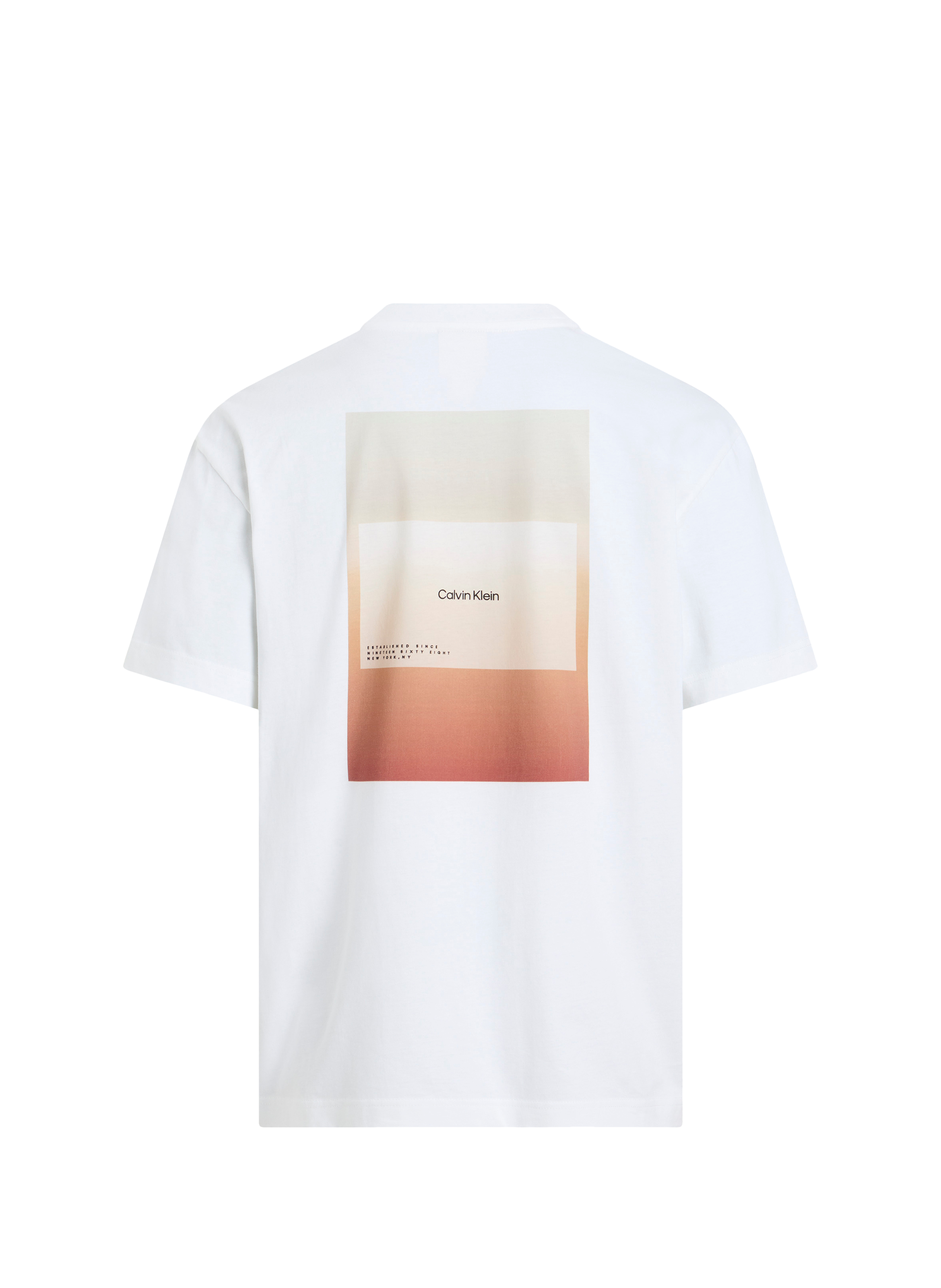 T-shirt imprimé en coton CALVIN KLEIN Blanc