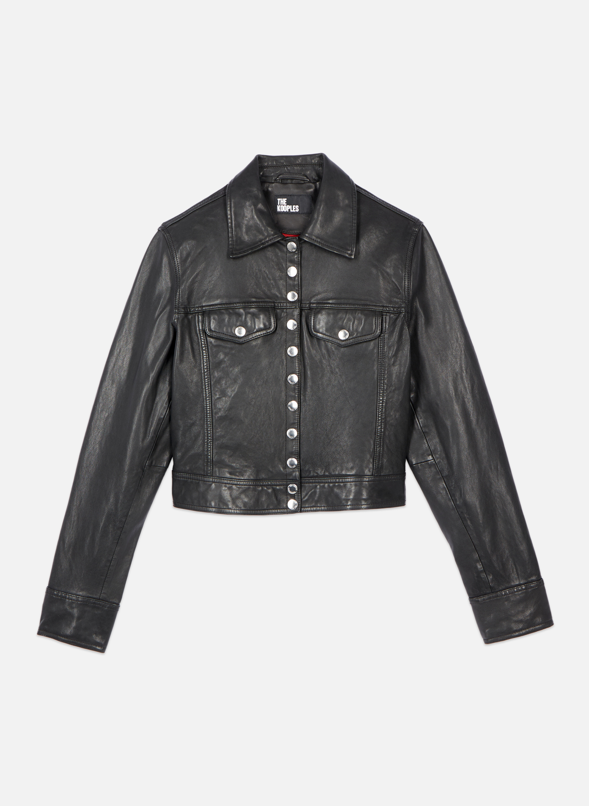 Blouson en cuir THE KOOPLES Noir