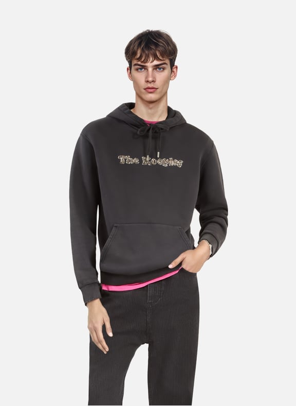 Sweatshirt logo à capuche Noir by THE KOOPLES THE KOOPLES Sweatshirt logo à capuche Noir