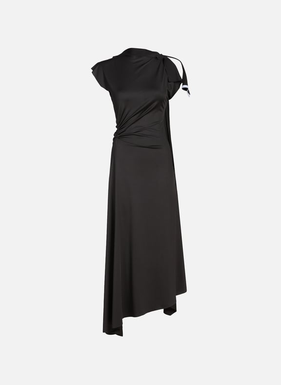 Robe fluide drapée Noir by VICTORIA BECKHAM VICTORIA BECKHAM Robe fluide drapée Noir