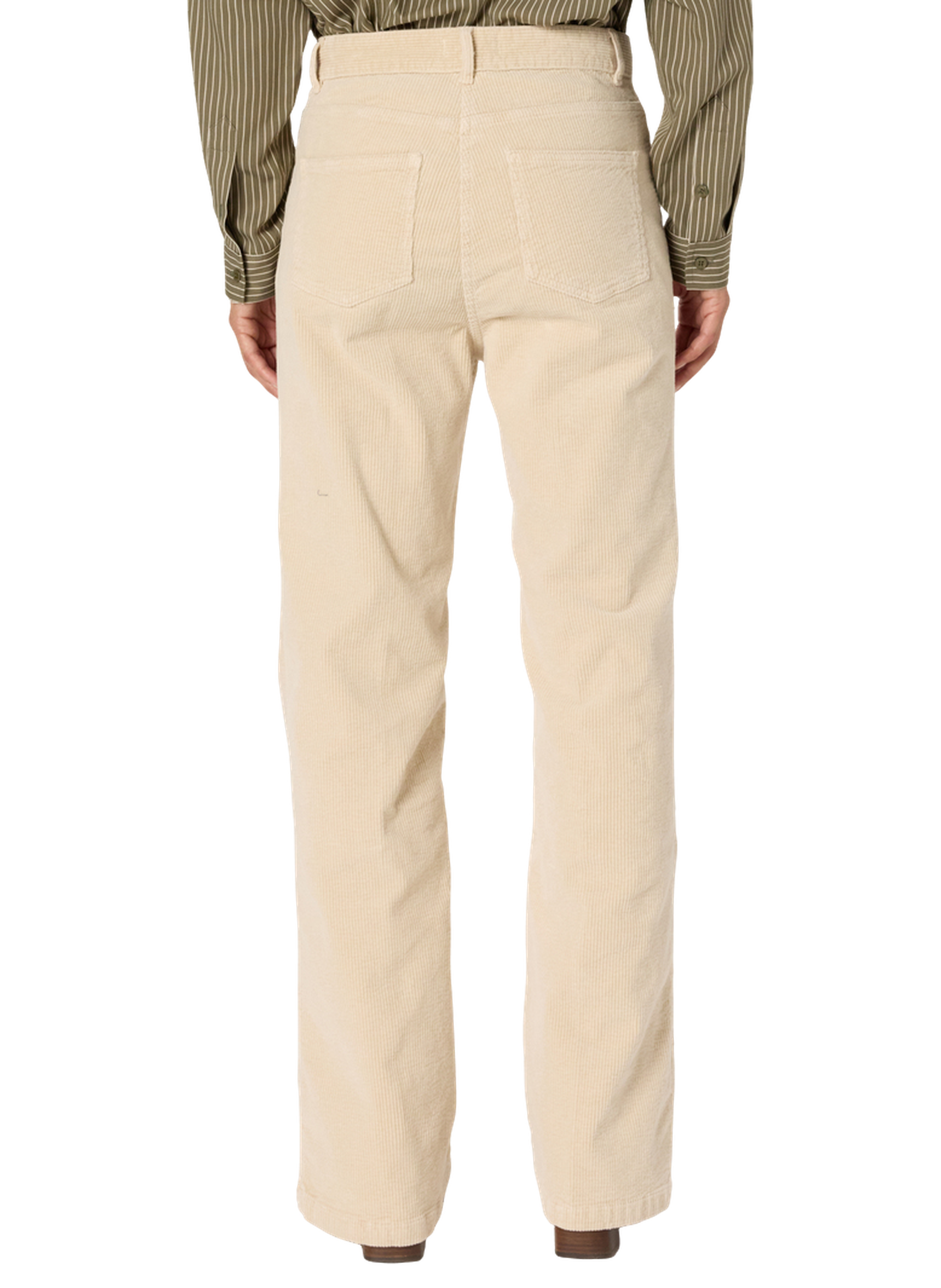 Pantalon flare en velours côtelé - chantal GERARD DAREL Beige