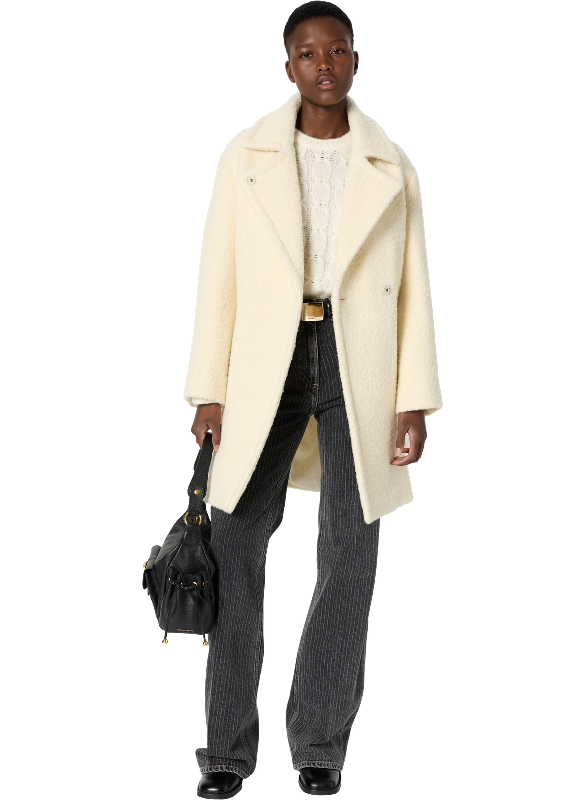 Manteau ample en laine bouclette - maiwenn GERARD DAREL Beige