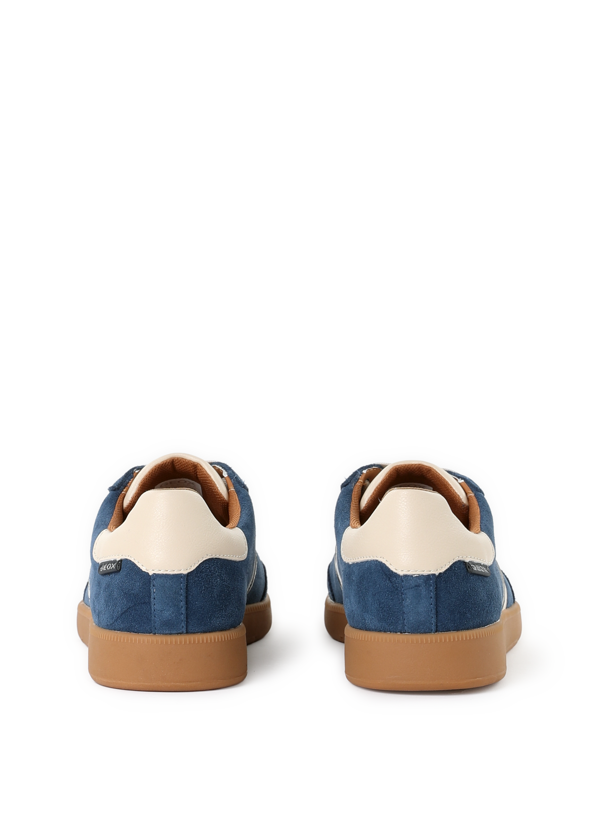 Baskets Melada en cuir mélangé  GEOX Bleu