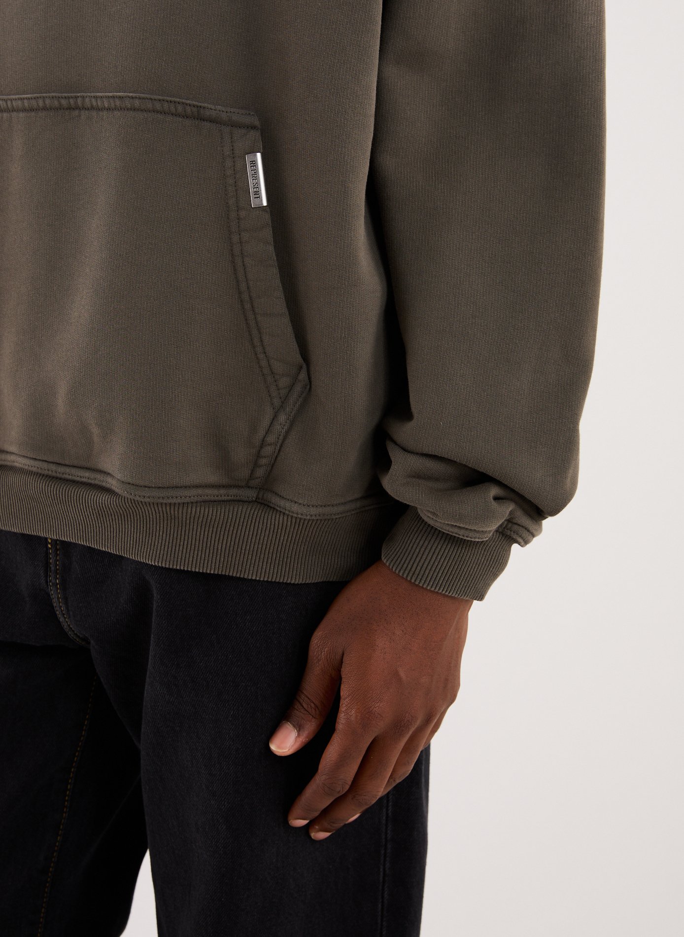 Cotton hooded sweatshirt REPRESENT Green