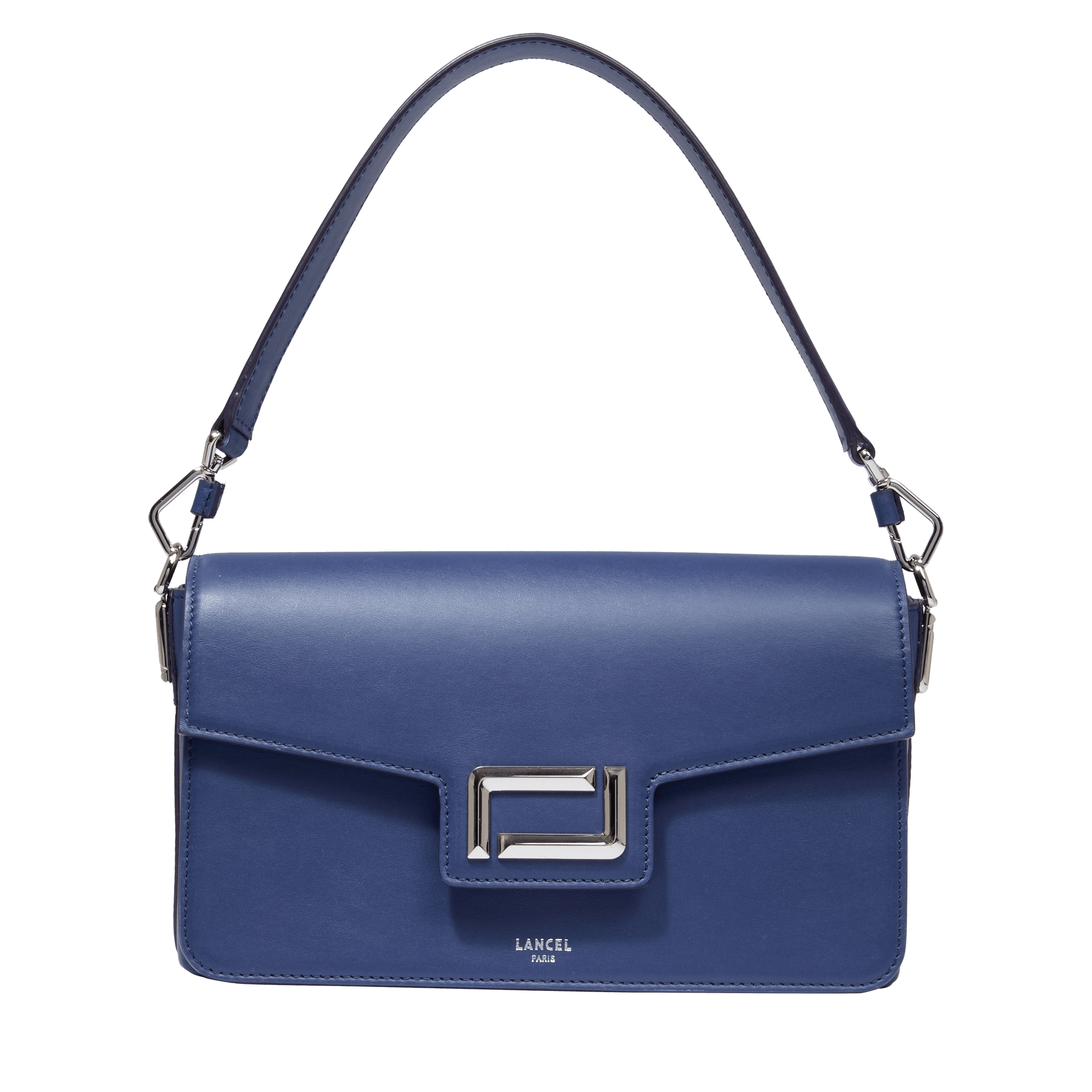 Sac rabat m angèle de lancel en cuir LANCEL Bleu
