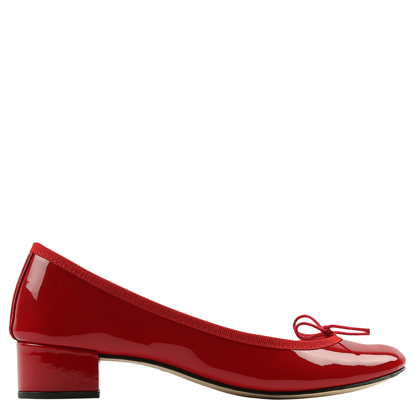 Ballerines en cuir vernis camille REPETTO Rouge