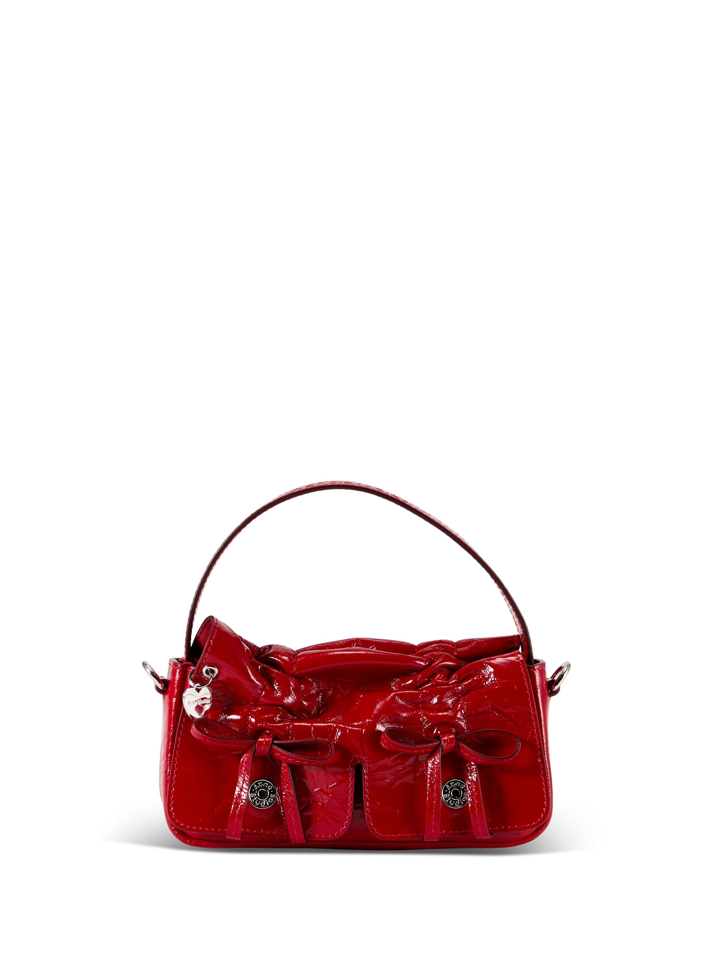Sac verni en cuir ACNE STUDIOS Rouge