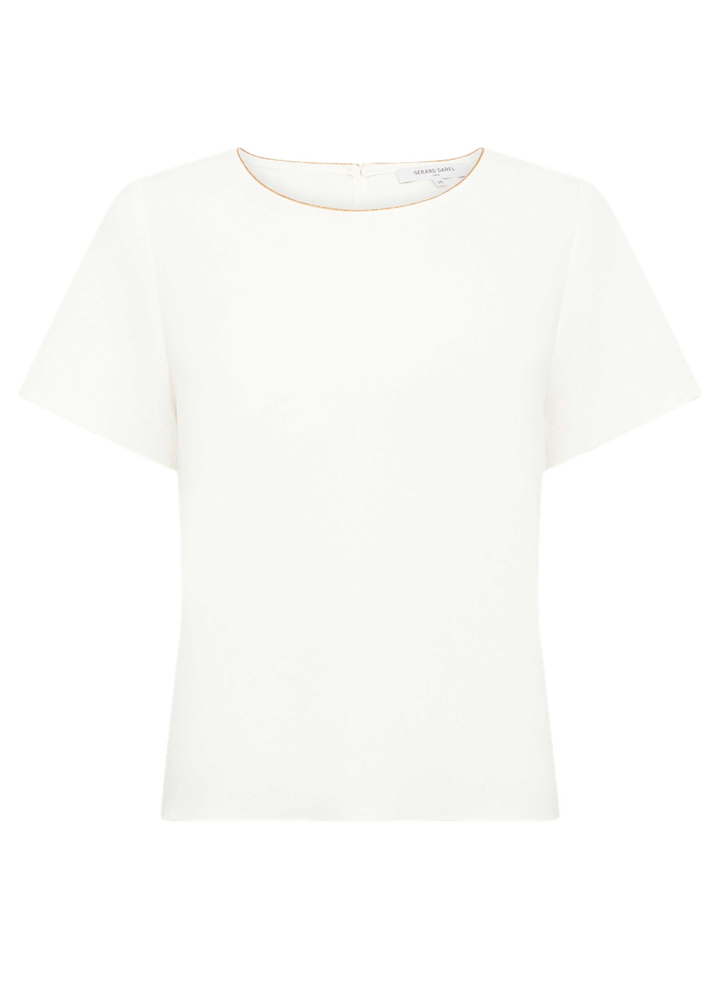 Top fluide à liseré doré - ciara GERARD DAREL Beige