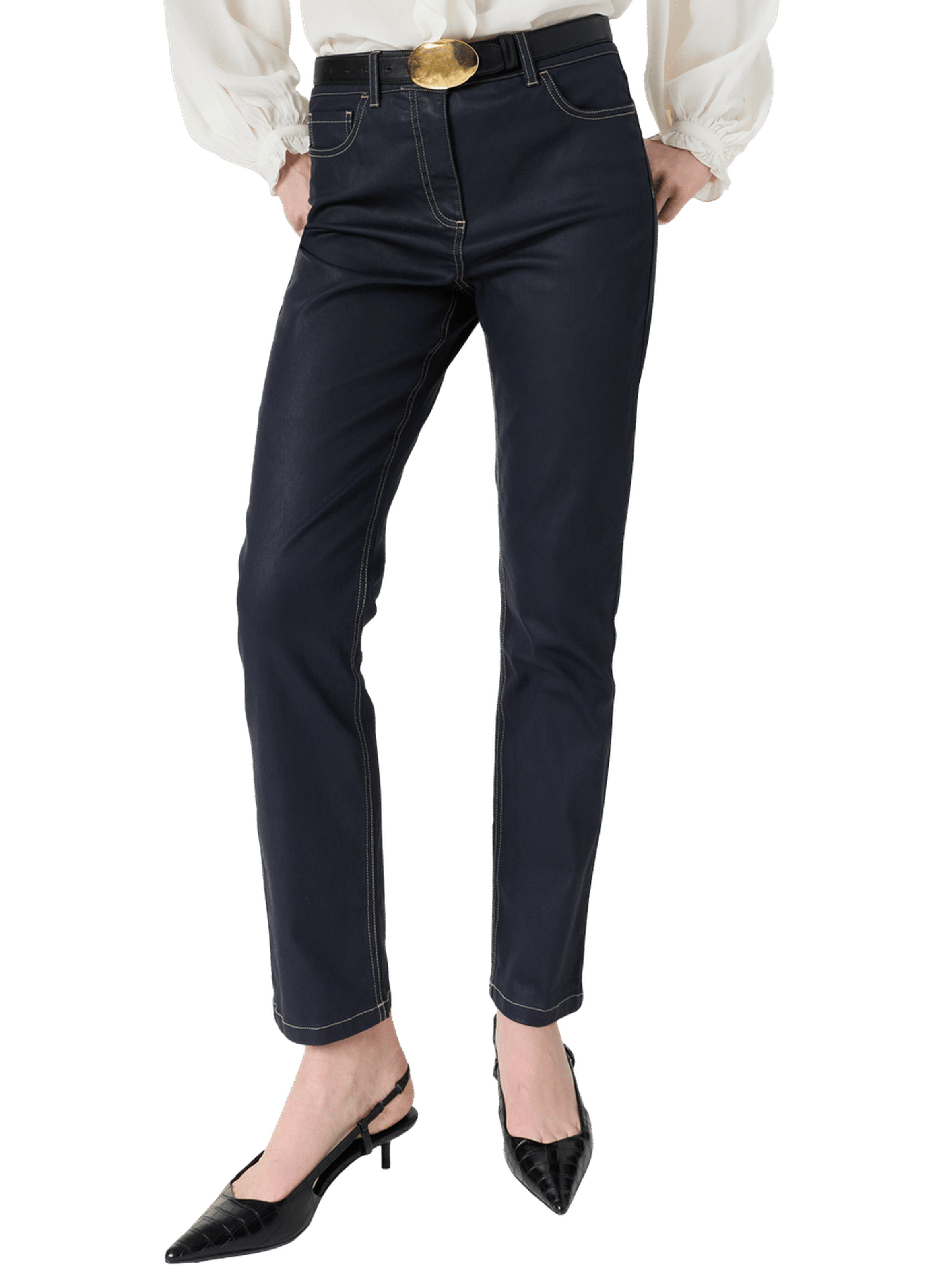 Jean slim enduit - aya GERARD DAREL Bleu