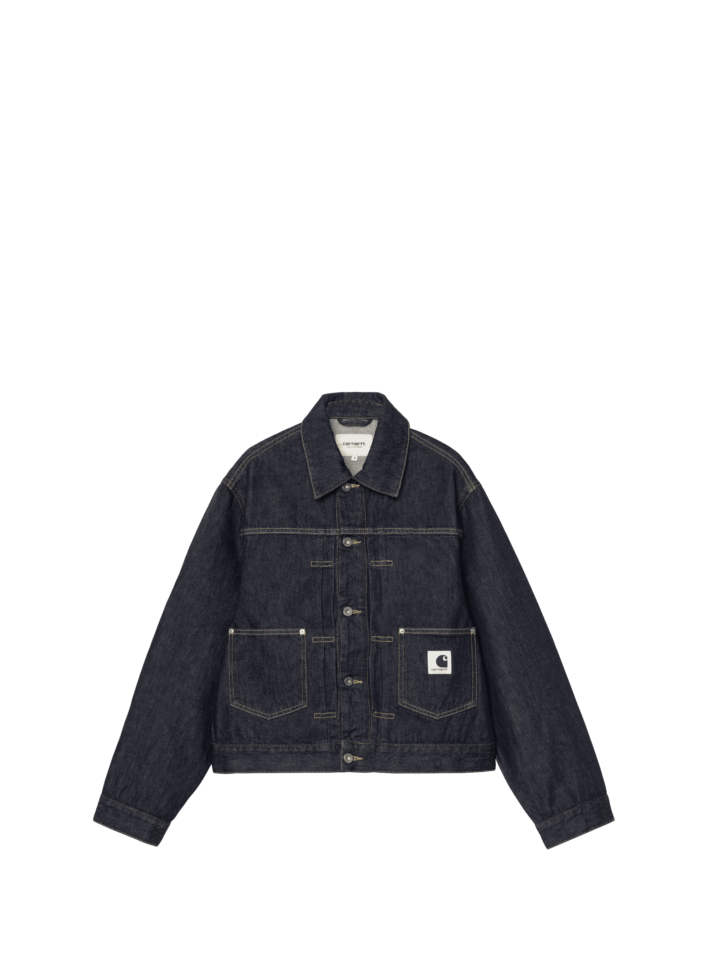 Veste droite en jean brut CARHARTT WIP Bleu