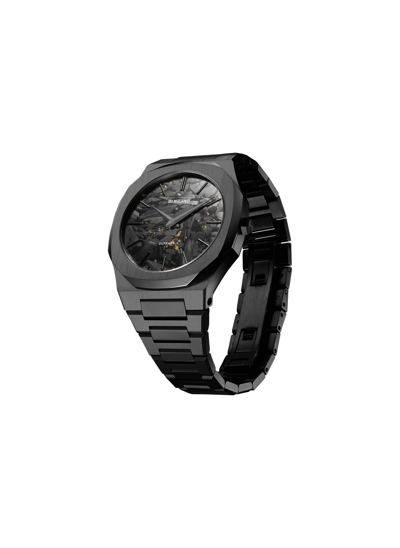 Montre Black DLC en inoxyadable D1 MILANO Noir