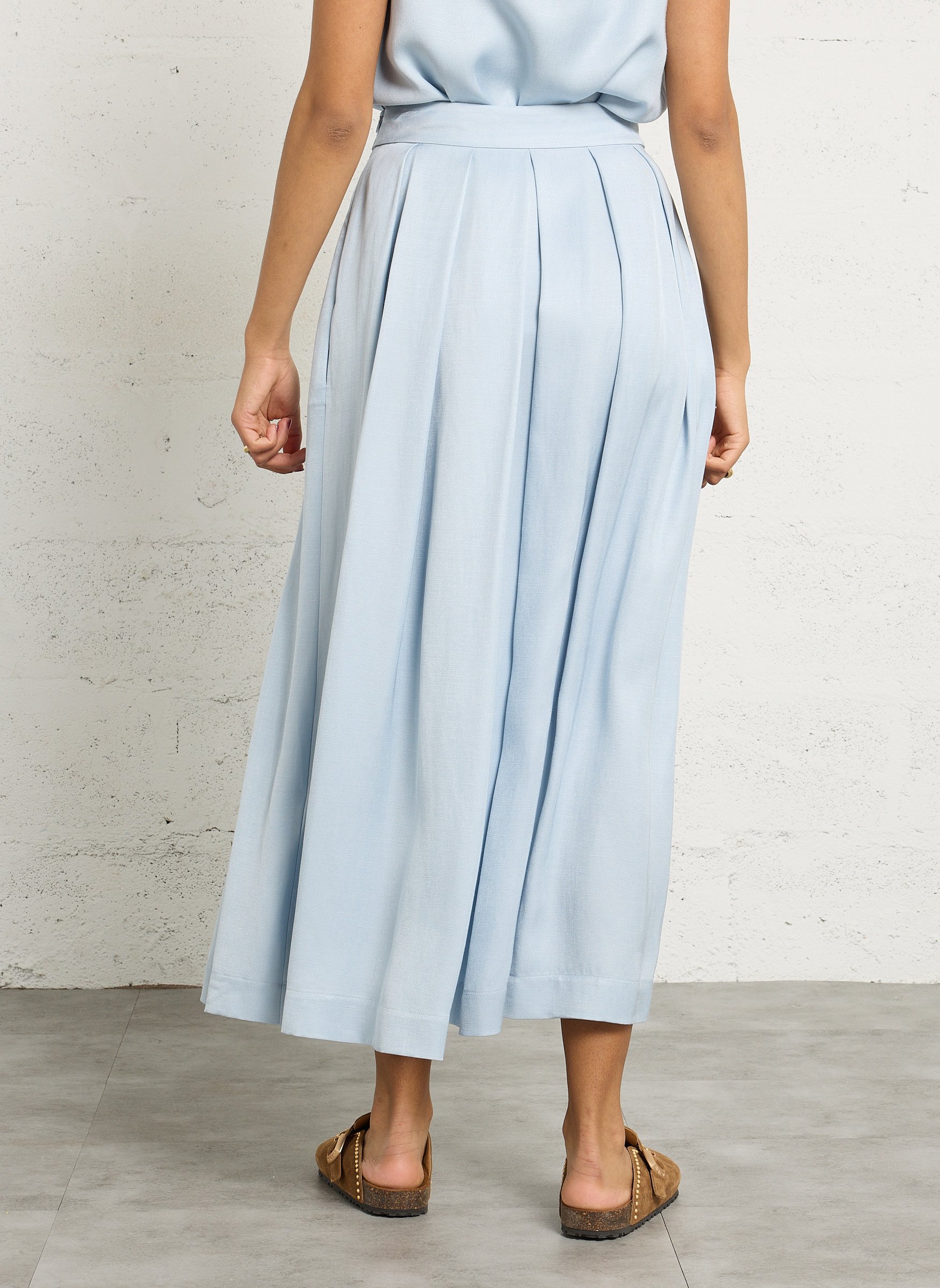 Jupe longue évasée etincelle MAISON 123 Bleu