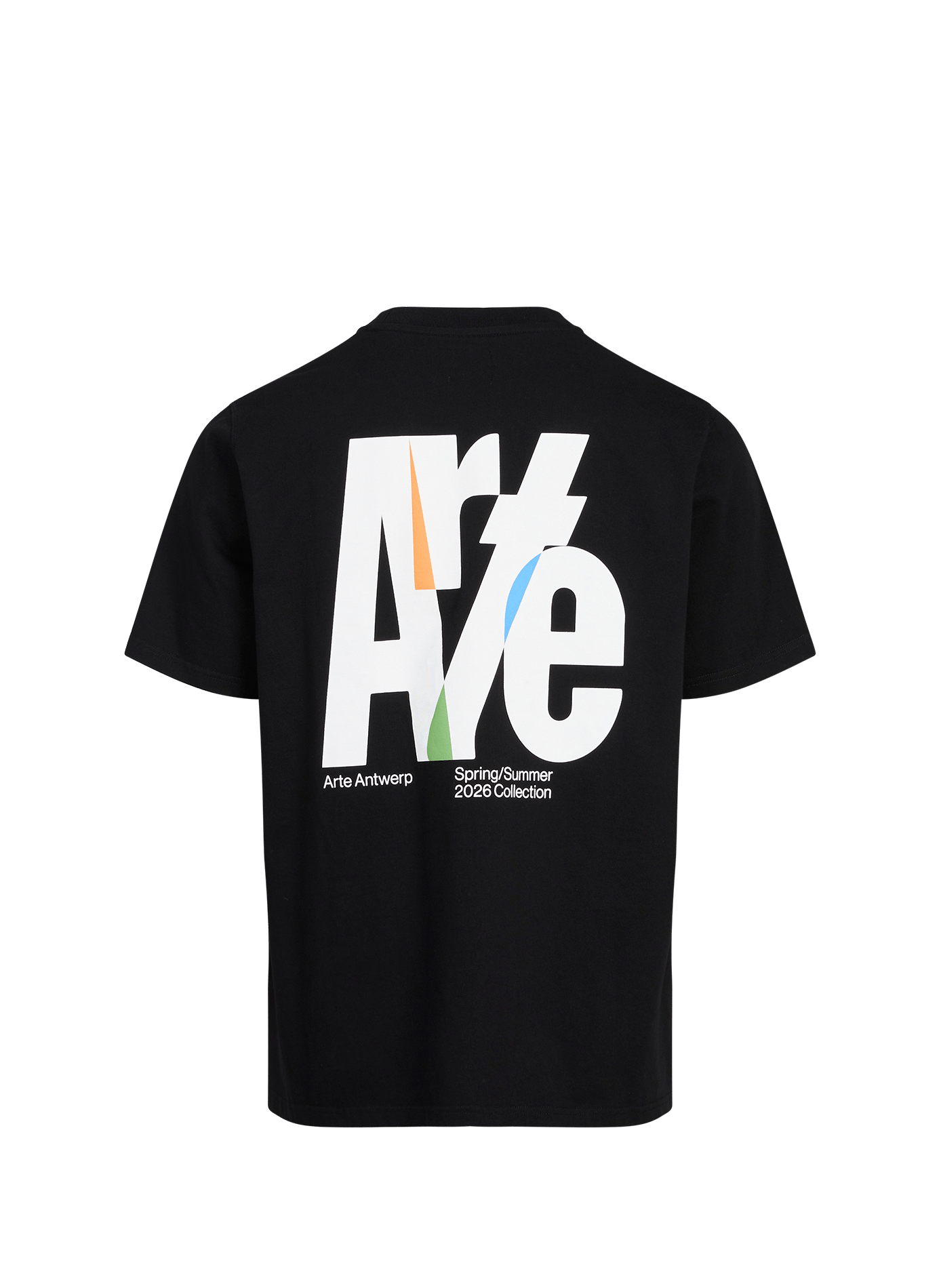 T-shirt imprimé au dos en coton ARTE ANTWERP Noir