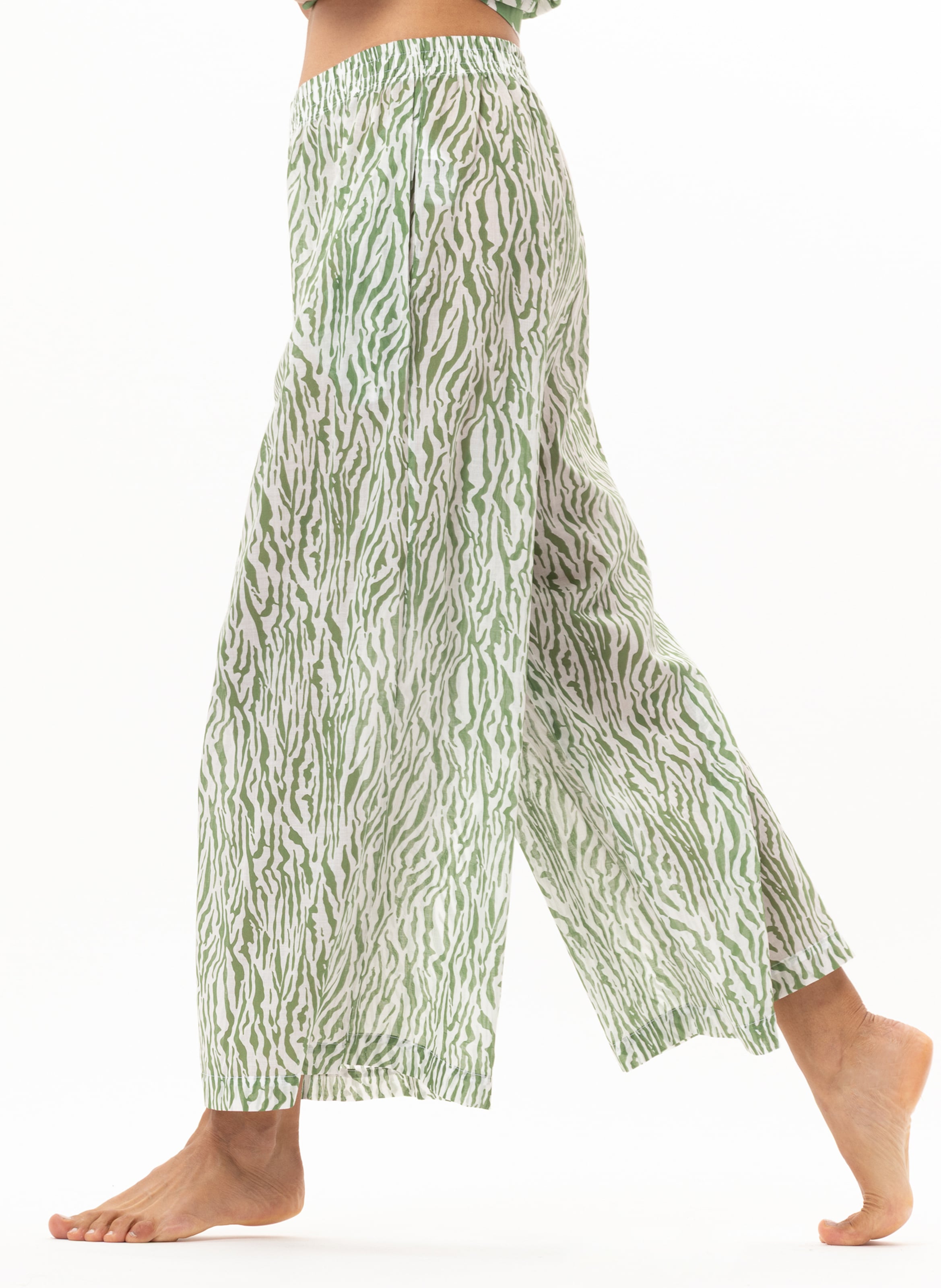 Pantalon en voile de coton bronzette 280 LE CHAT Multicolore