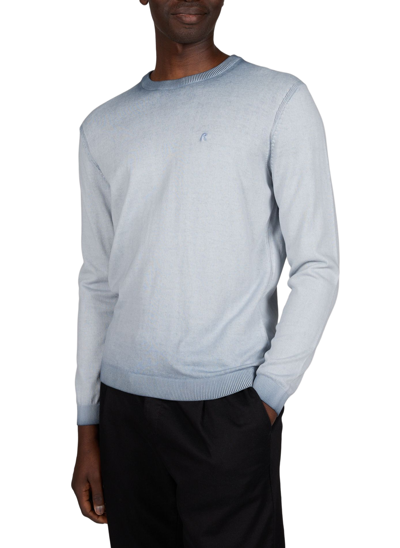 Cotton gradient sweater REPLAY Pink