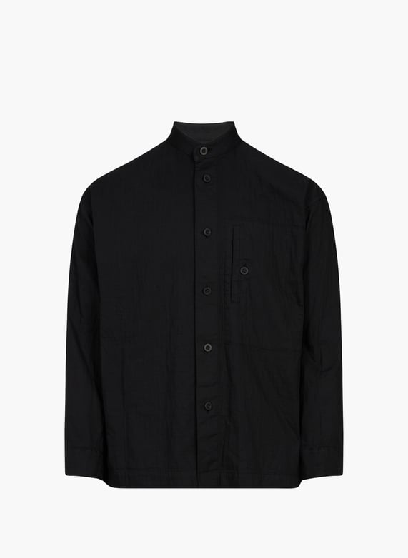 Round neck high-Collar cotton shirt Black Issey miyake - Men | Printemps.com Round neck high-Collar cotton shirt Black Issey miyake - Men | Printemps.com