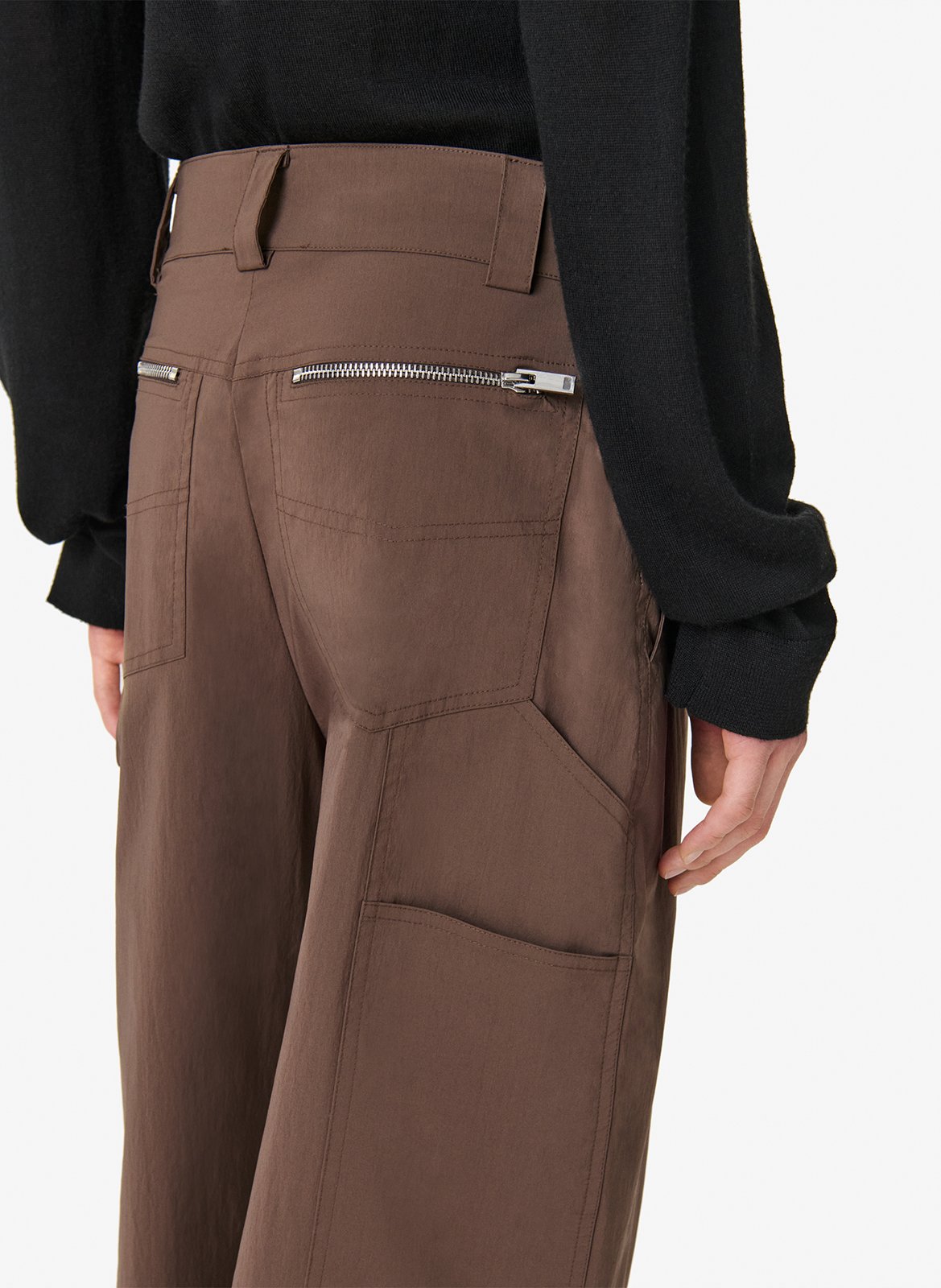 Wijde broek Ellena IRO Bruin