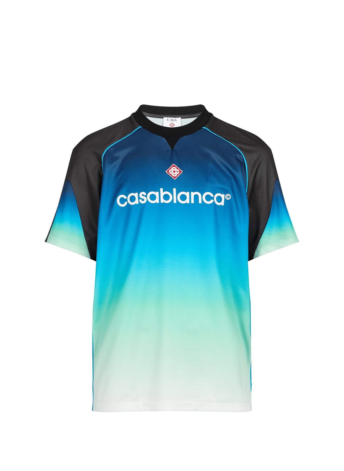 Flat collar football jersey CASABLANCA PARIS Multicolour