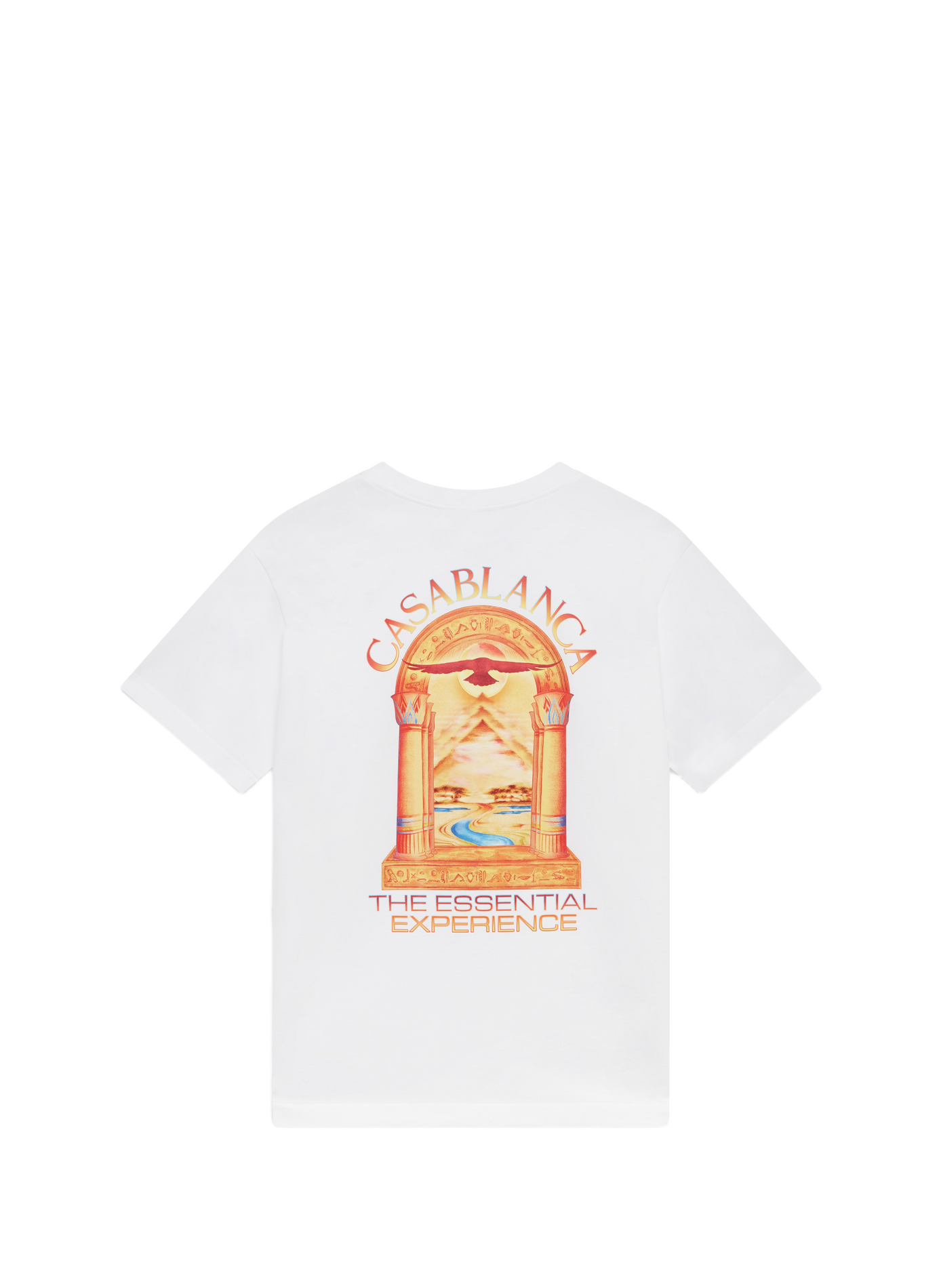 Gerader Baumwoll-T-Shirt CASABLANCA PARIS Weiss