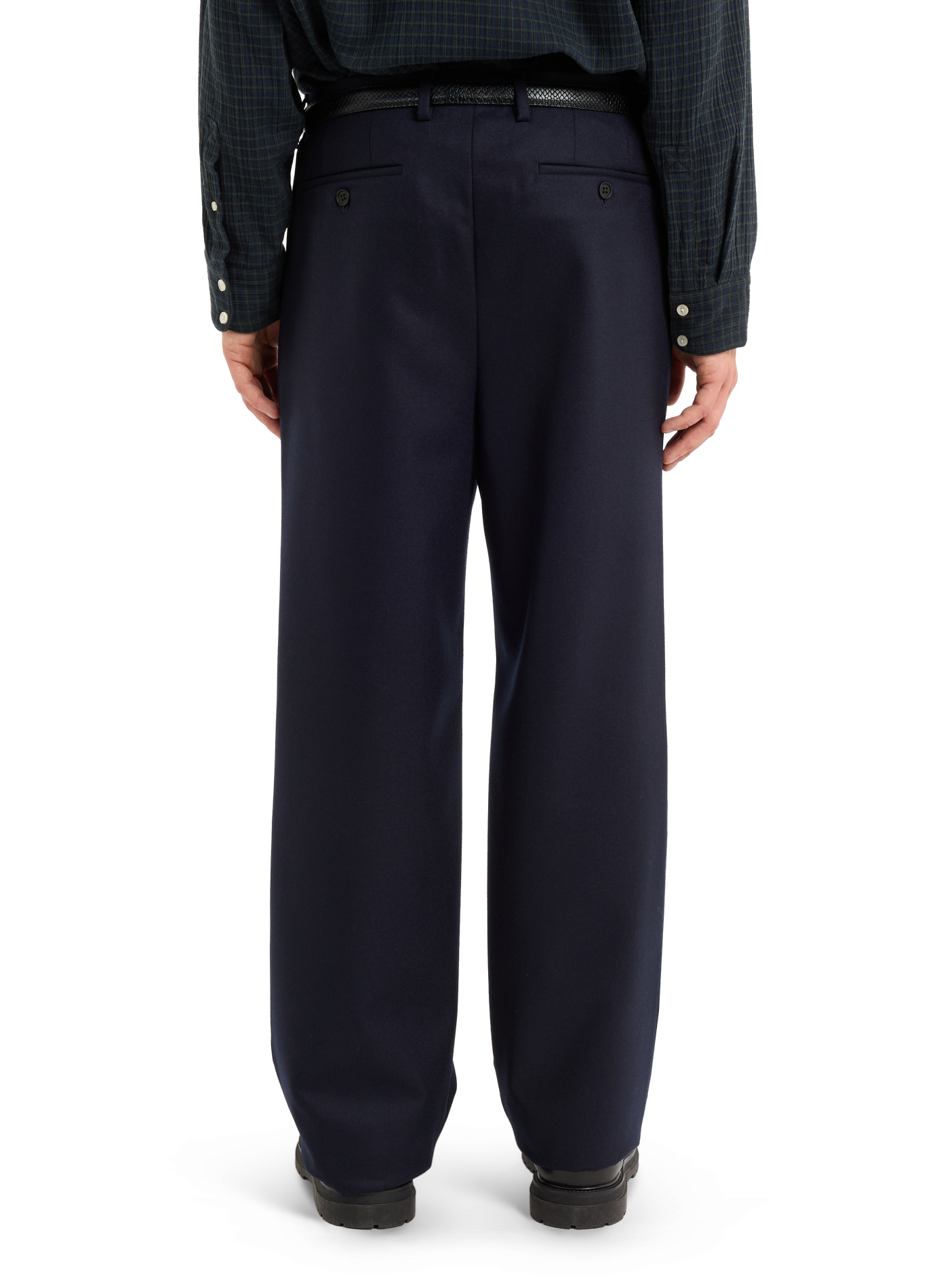 Pantalon large Goose en laine SAISON 1865 Bleu