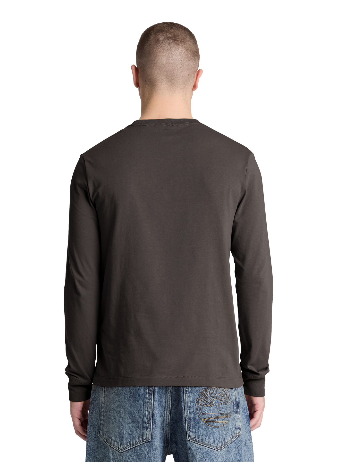 Straight T-shirt with embroidered logo in cotton TIMBERLAND Black