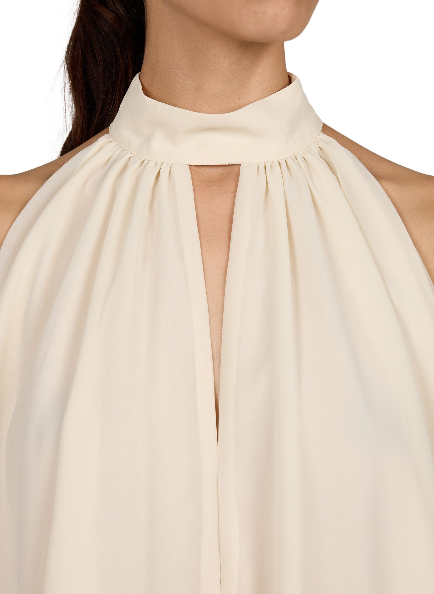 Top évasée avec noeud ROTATE Beige