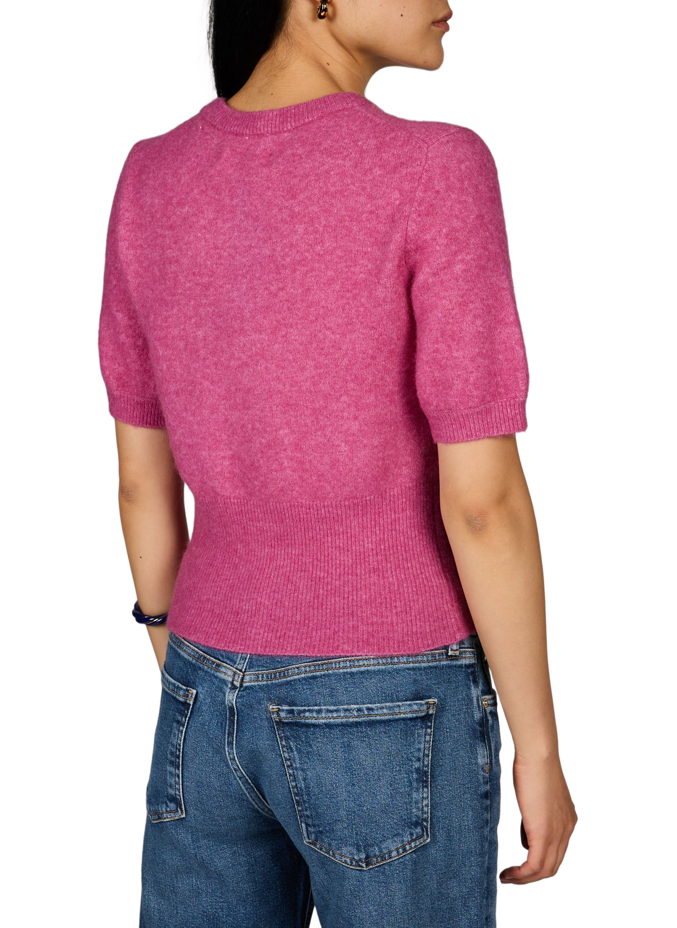 Kurzer Pullover aus Alpakawolle-Mix SAMSOE SAMSOE Rosa